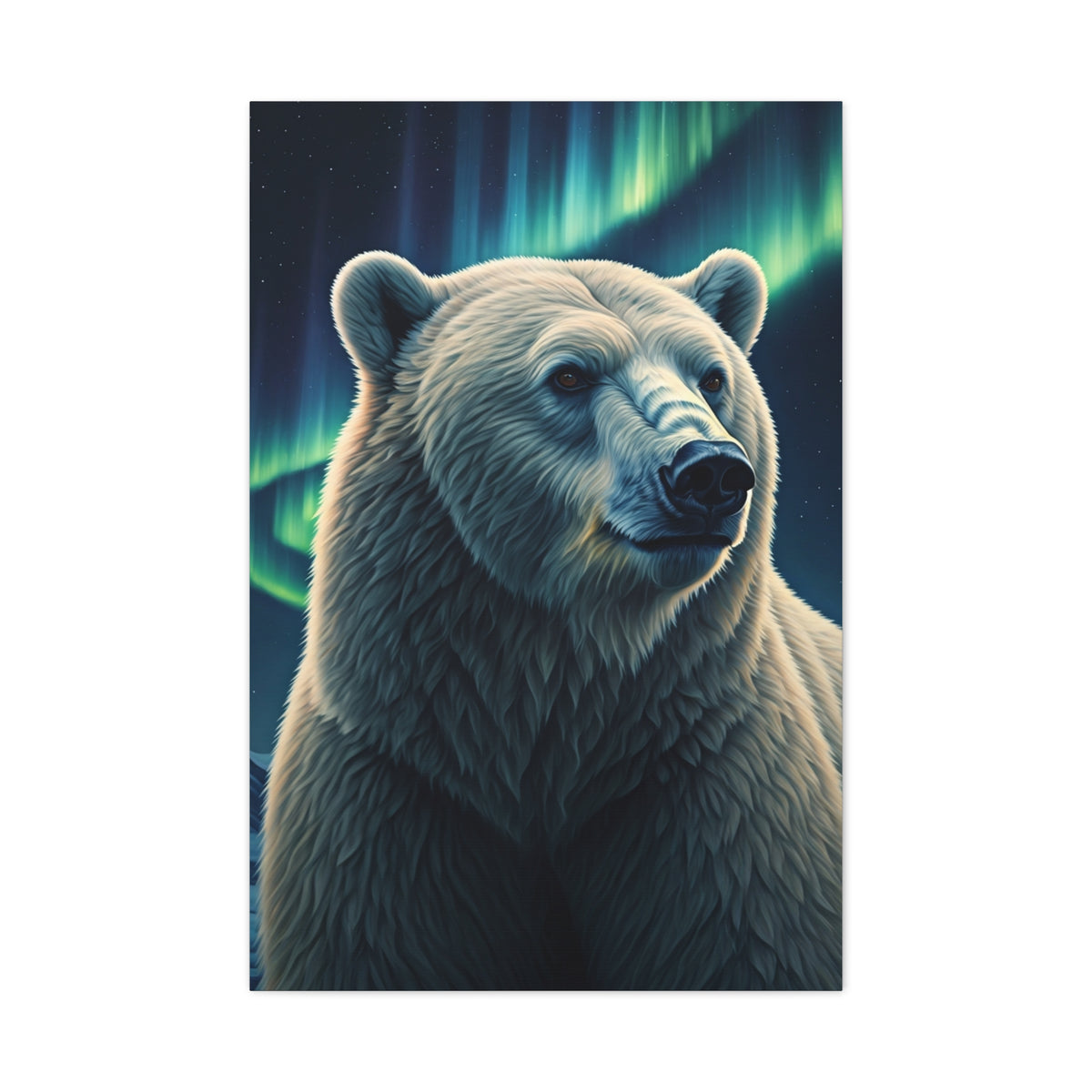 Northern Lights Polar Bear Wall Art & Canvas Prints