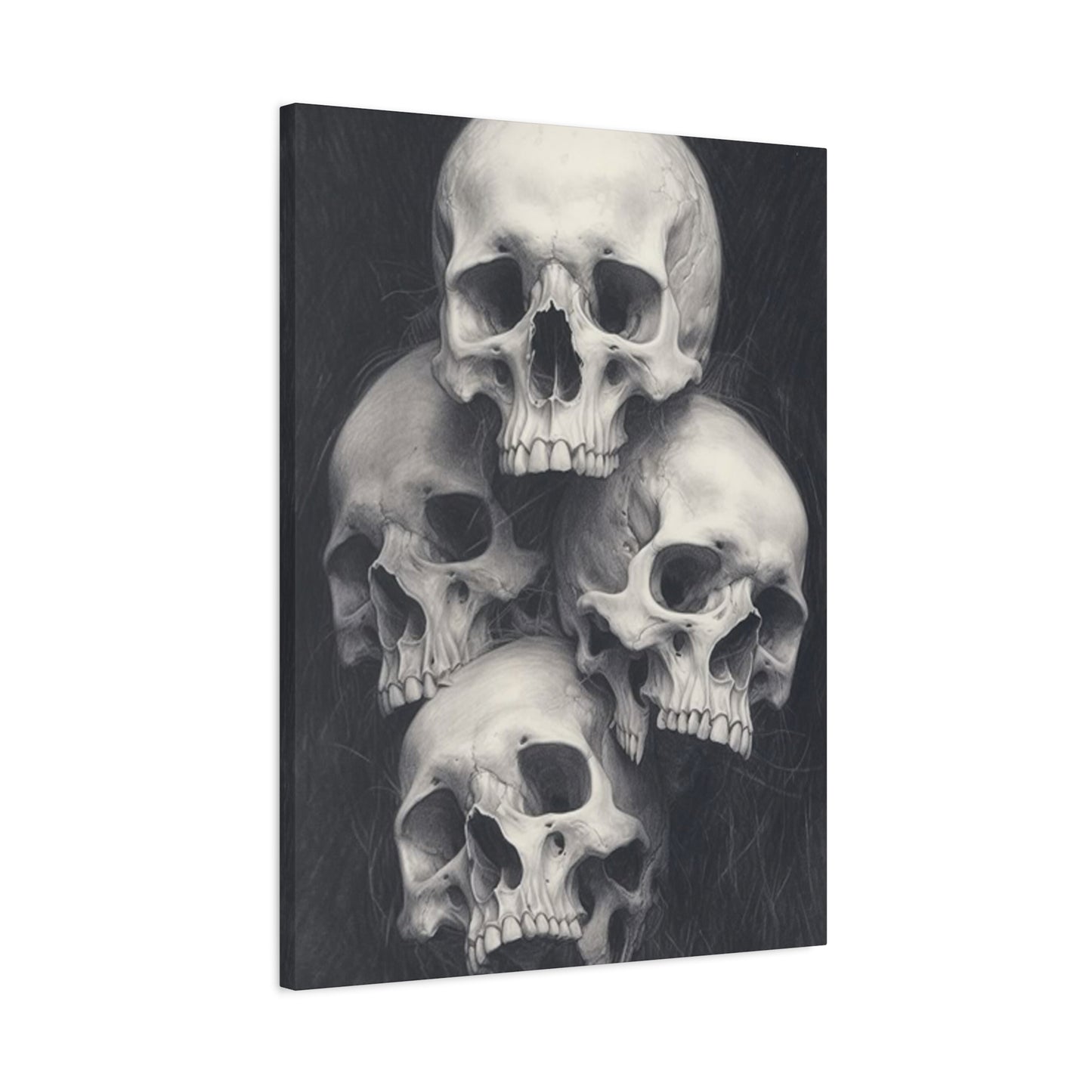 Four Scary Skulls Wall Art & Canvas Prints