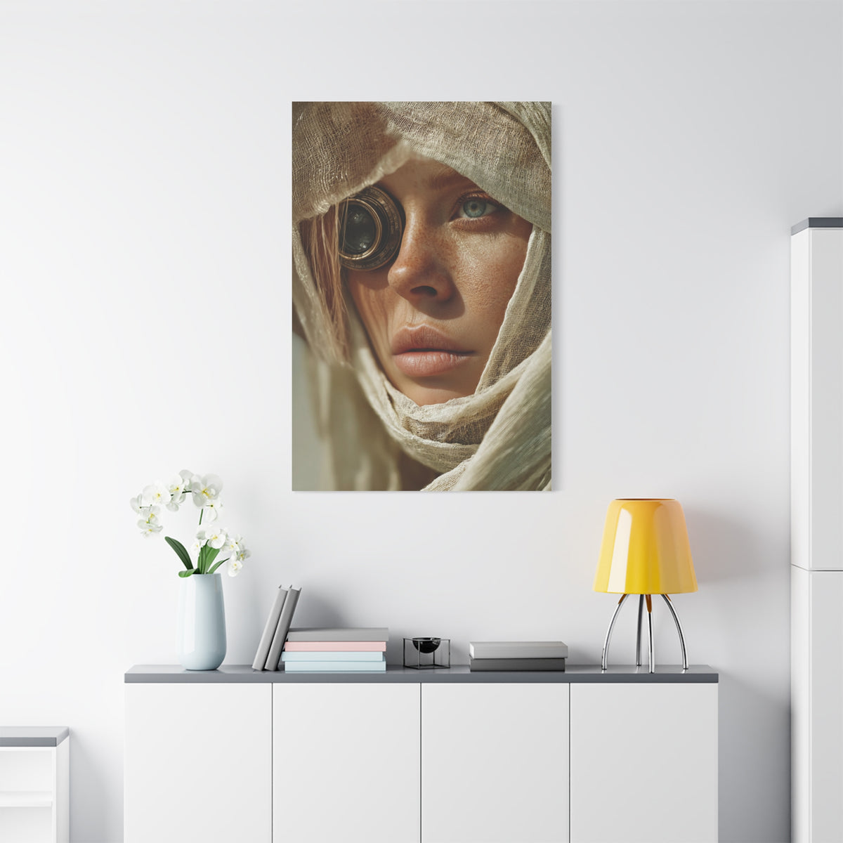 Veiled Lens Surreal Portrait Wall Art & Canvas Print