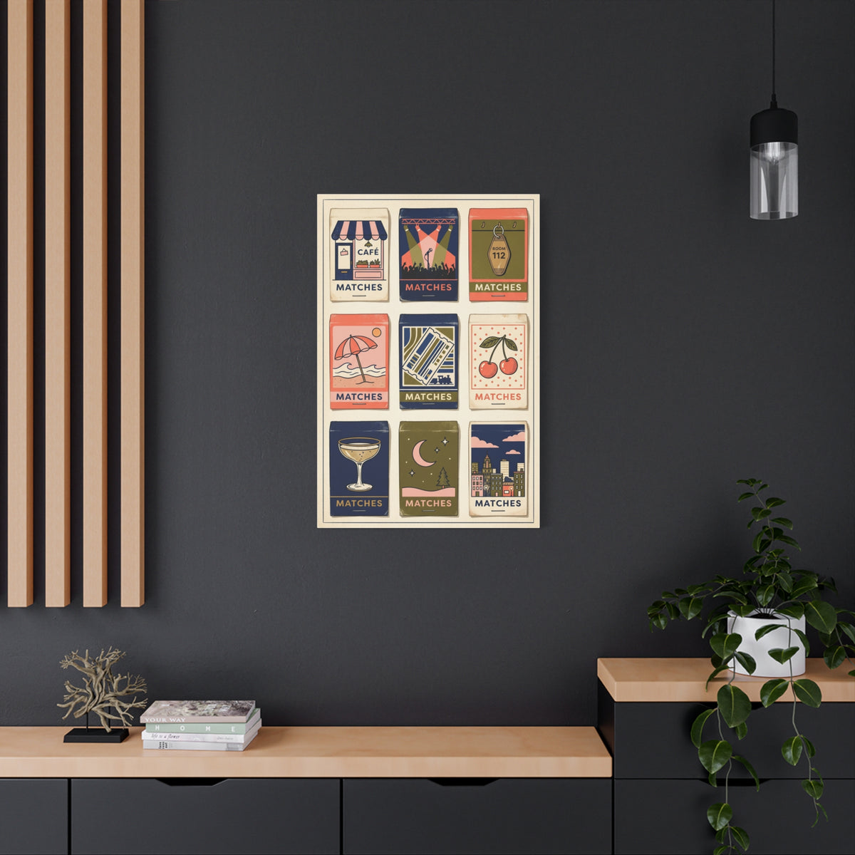 Vintage Matchbox Love Story Collection Wall Art & Canvas Print