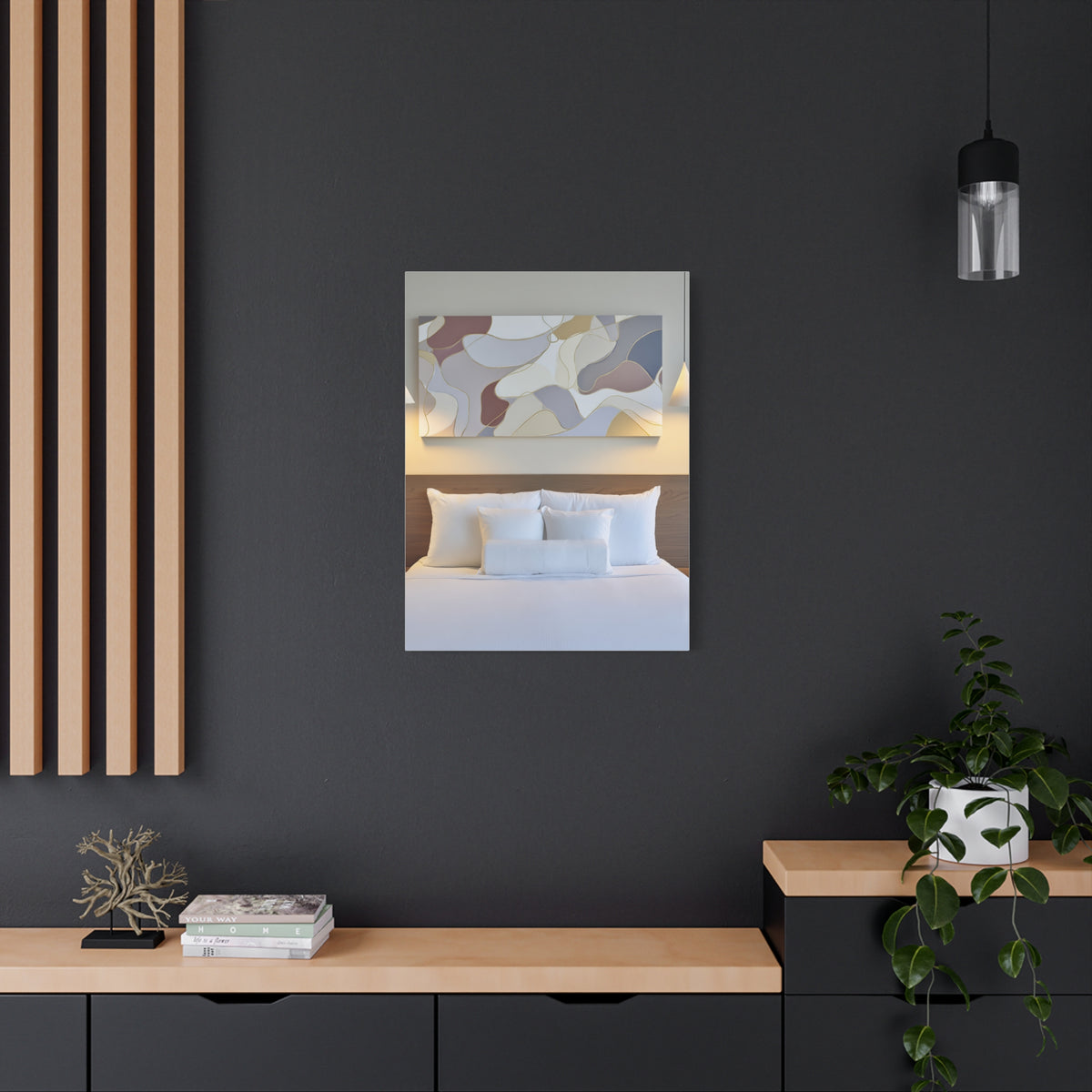 Organic Form Abstract With Soft Curves Wall Art & Canvas Print