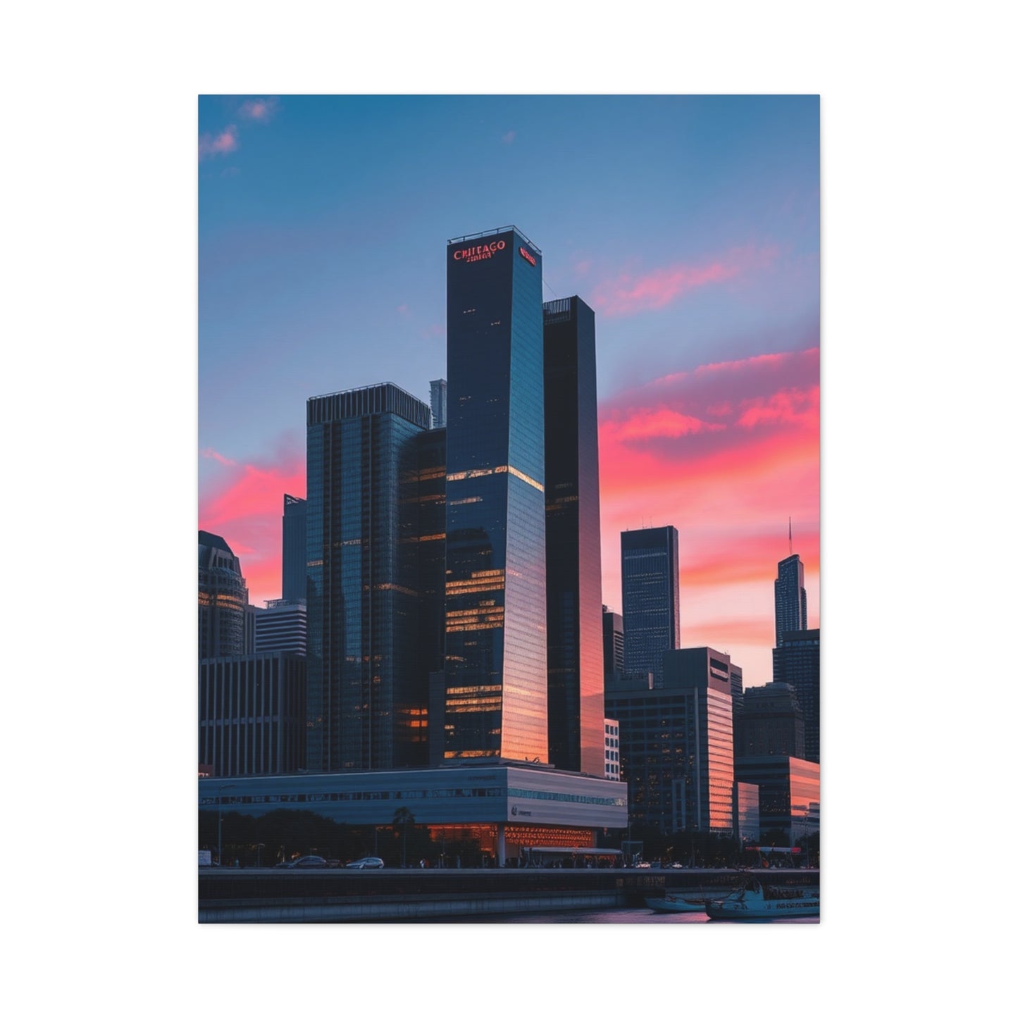 Chicago Skylines Art Refined Canvas Wall Art & Canvas Print