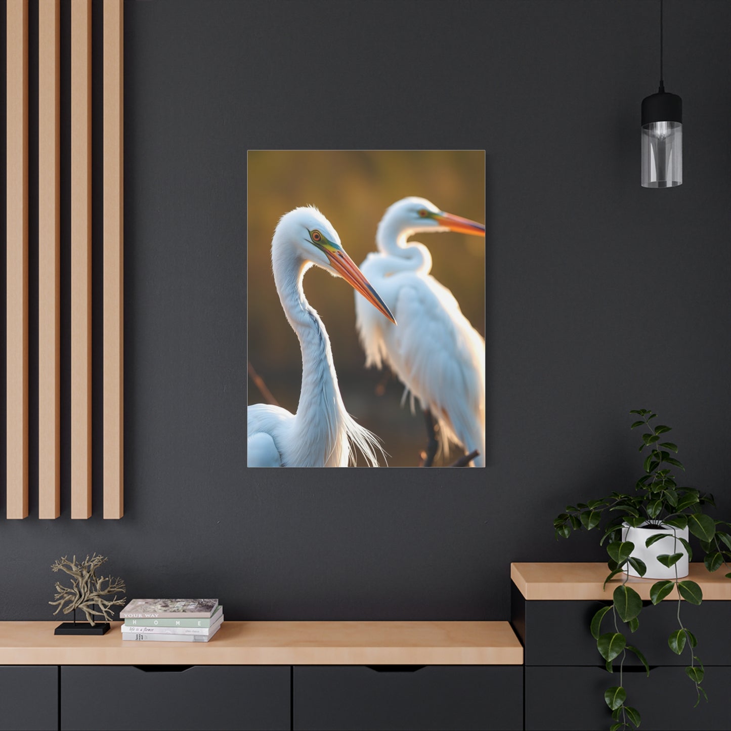 Herons and Egrets Art Luxury Canvas Wall Art & Canvas Print