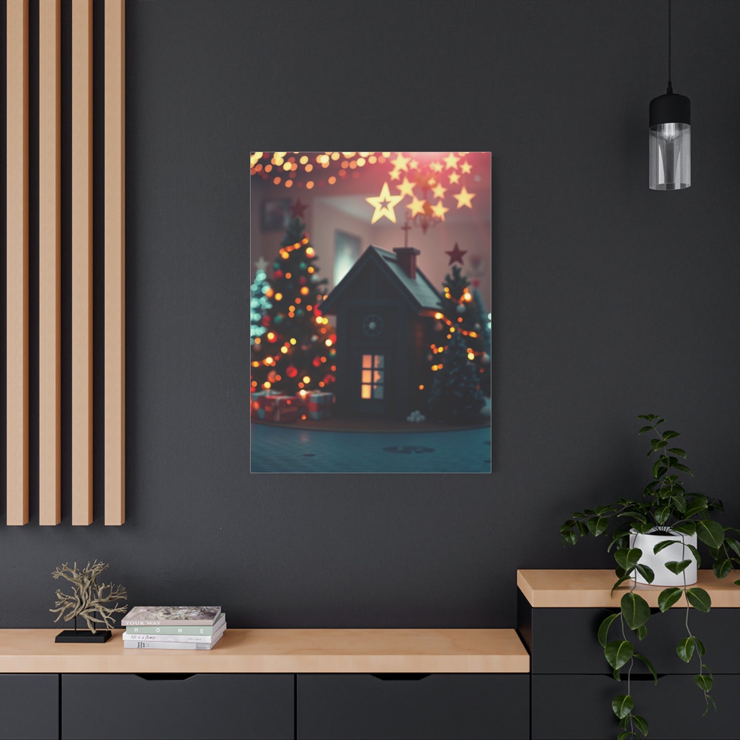 Supreme Black Christmas Art Collection Wall Art & Canvas Print