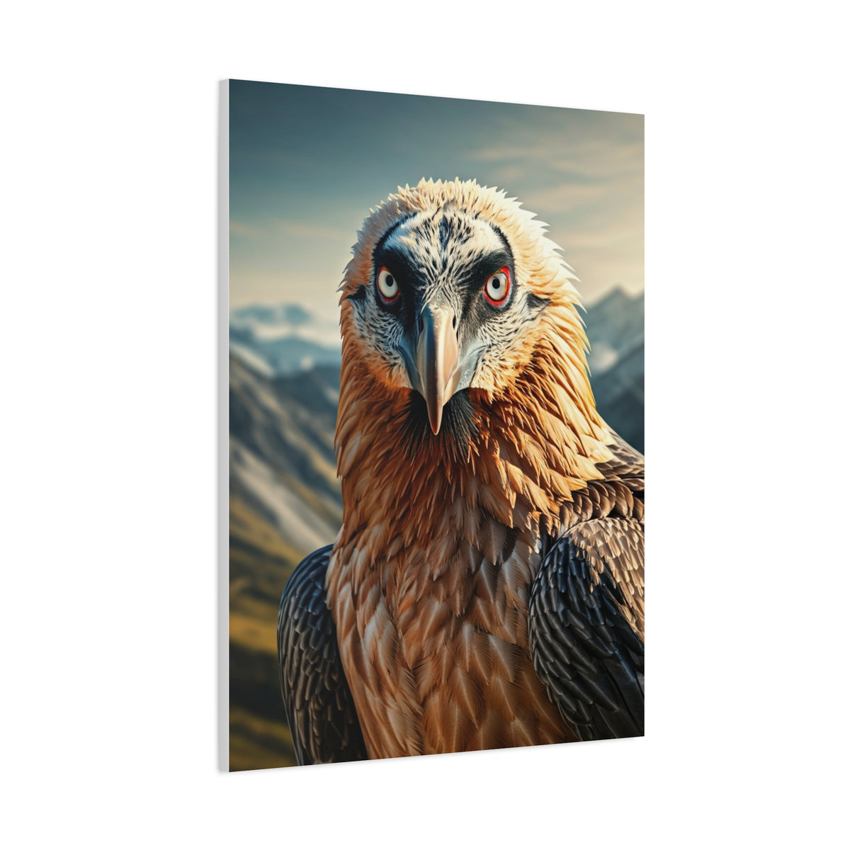 Majestic Mountain Falcon Portrait Wall Art & Canvas Prints