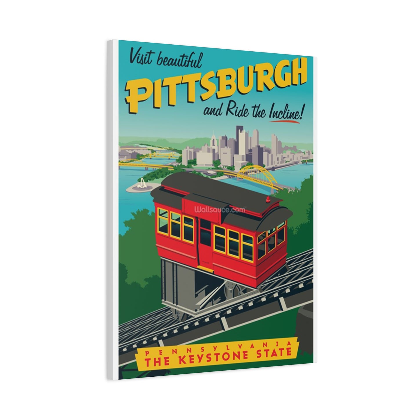 Pittsburgh City View Poster Wall Art & Canvas Prints