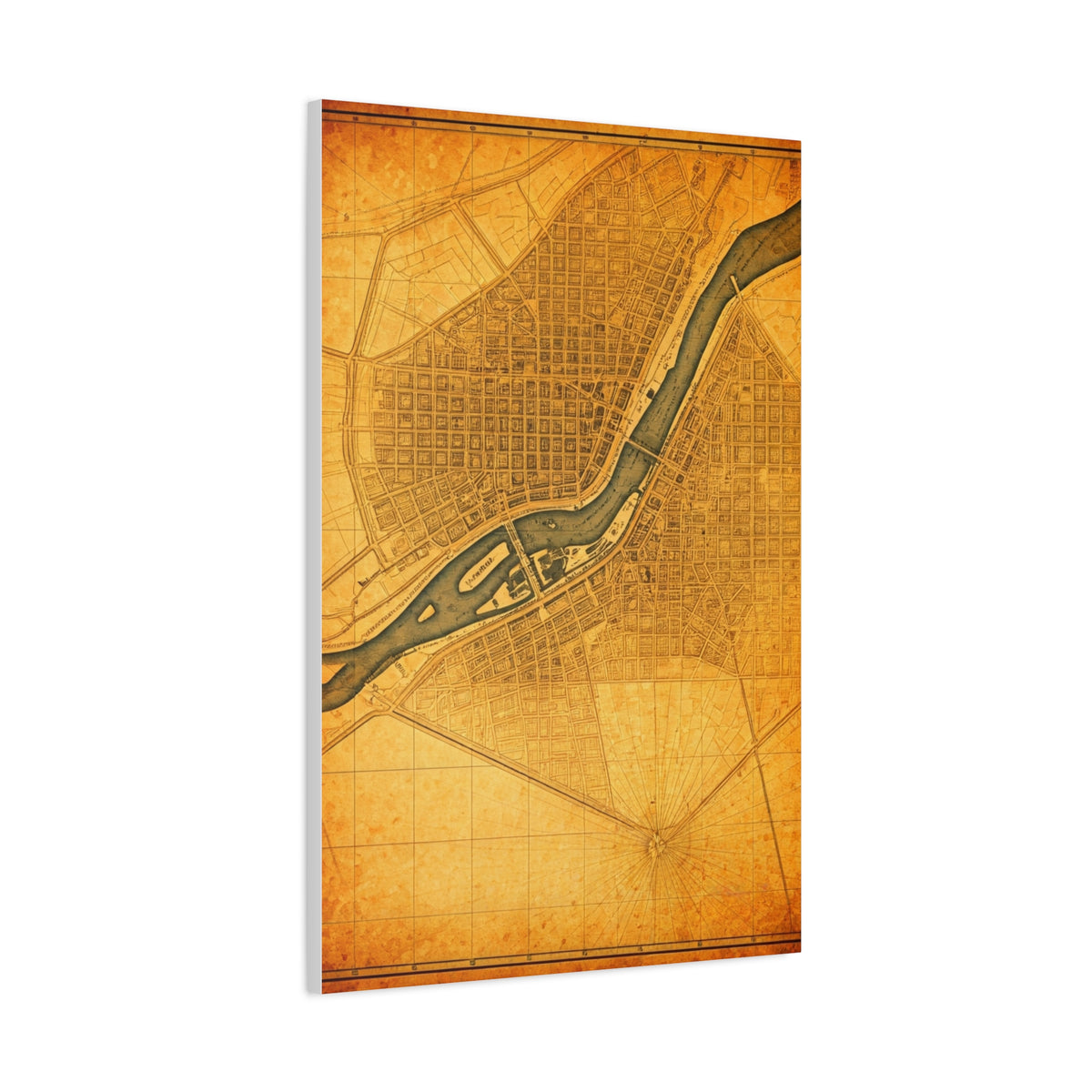 United Kingdom Vintage Map Print Wall Art & Canvas Prints