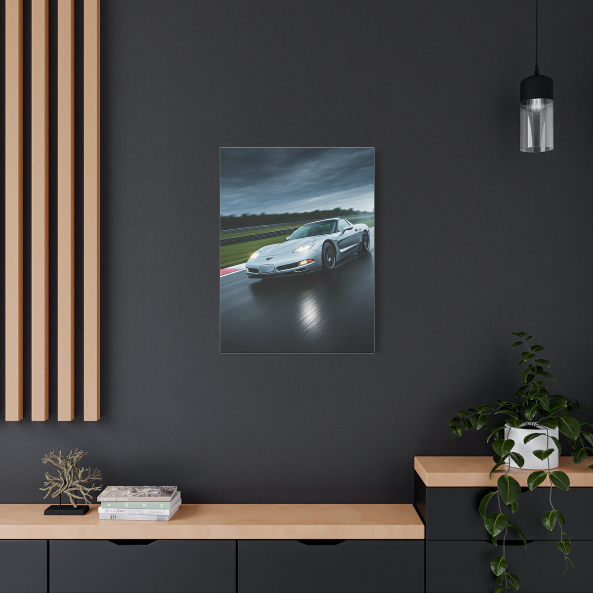 2001 Chevrolet Corvette C5 Z06 Wet Track Performance Wall Art & Canvas Prints
