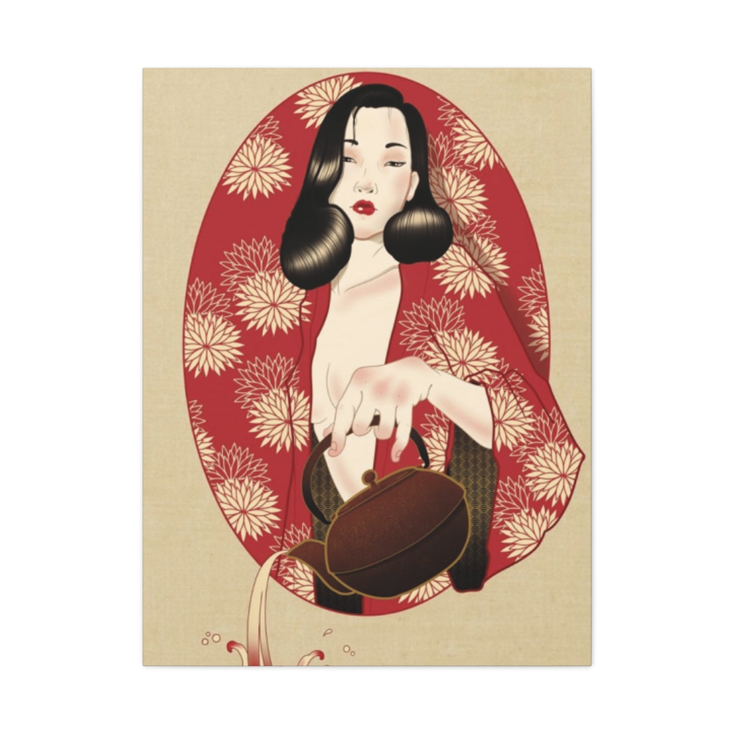 Geisha Portrait Wall Art & Canvas Prints
