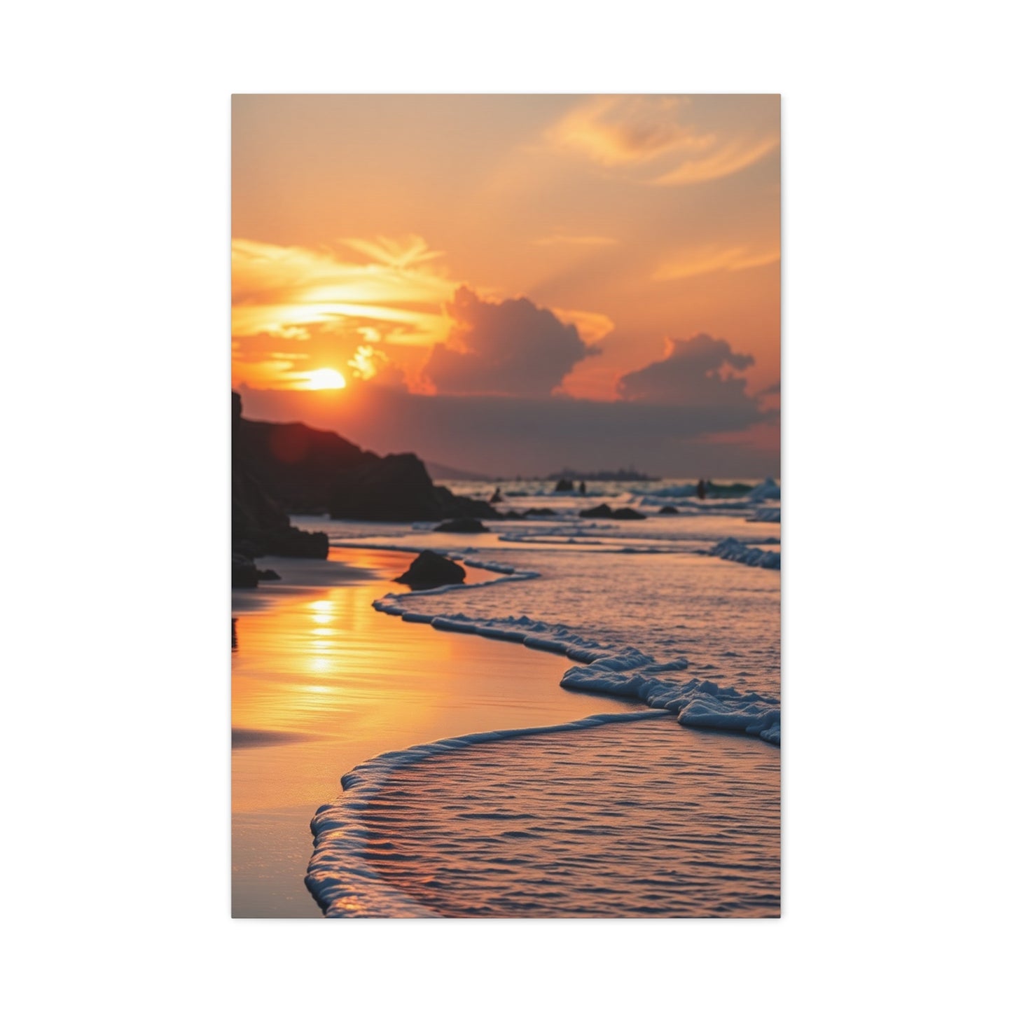 Collection Beach Sunrise and Sunset Art Wall Art & Canvas Print
