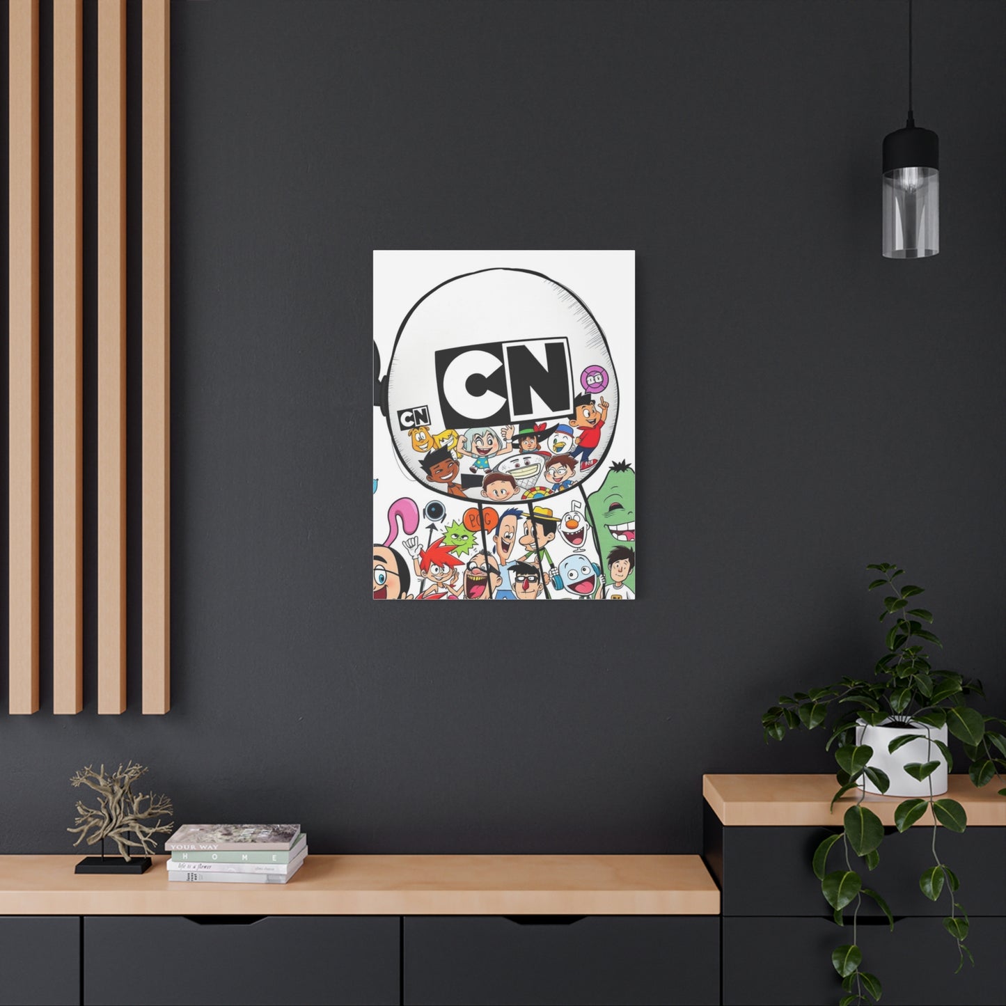 Elegant Cartoon Kaleidoscope Wall Art & Canvas Print