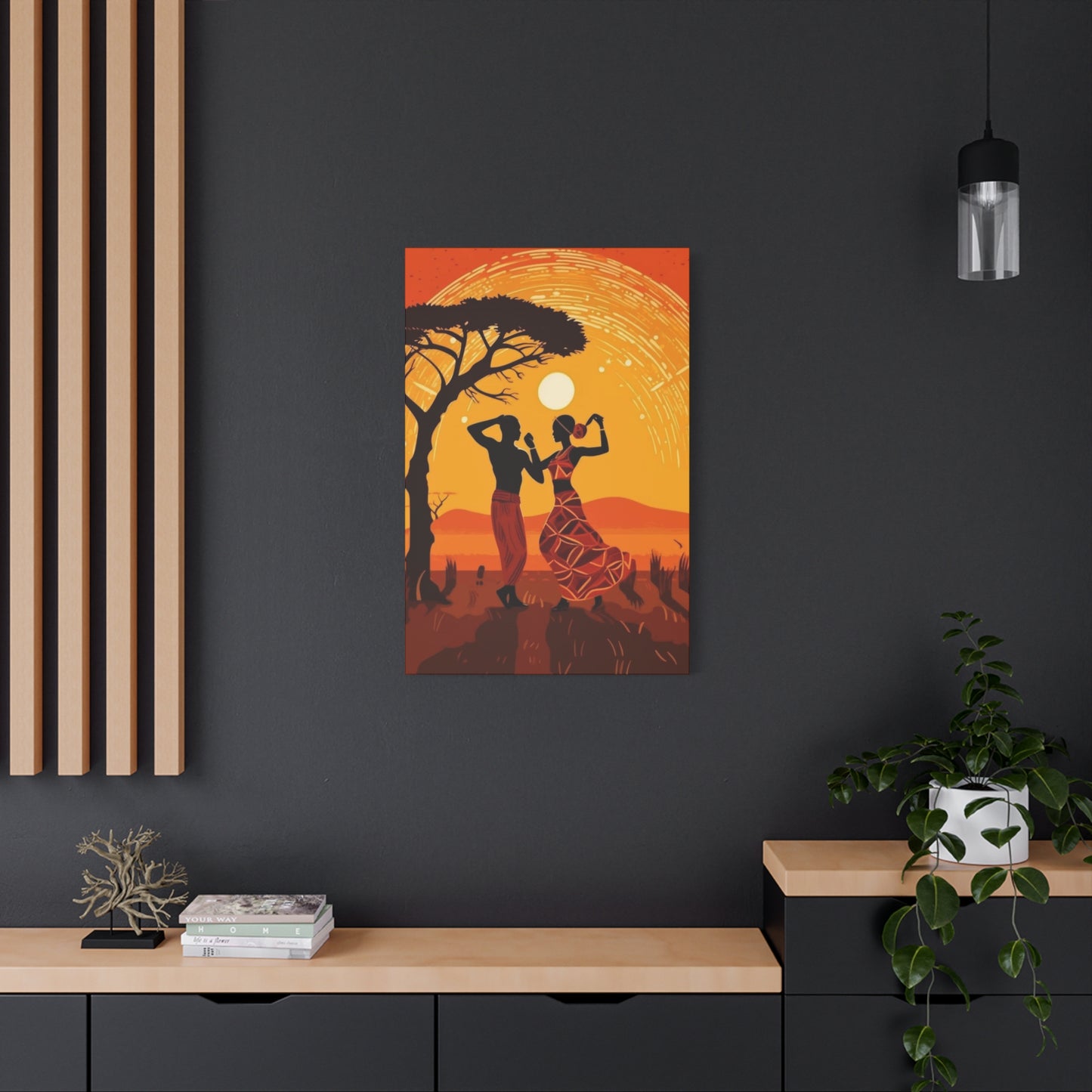 African Couple Wall Art & Canvas Prints