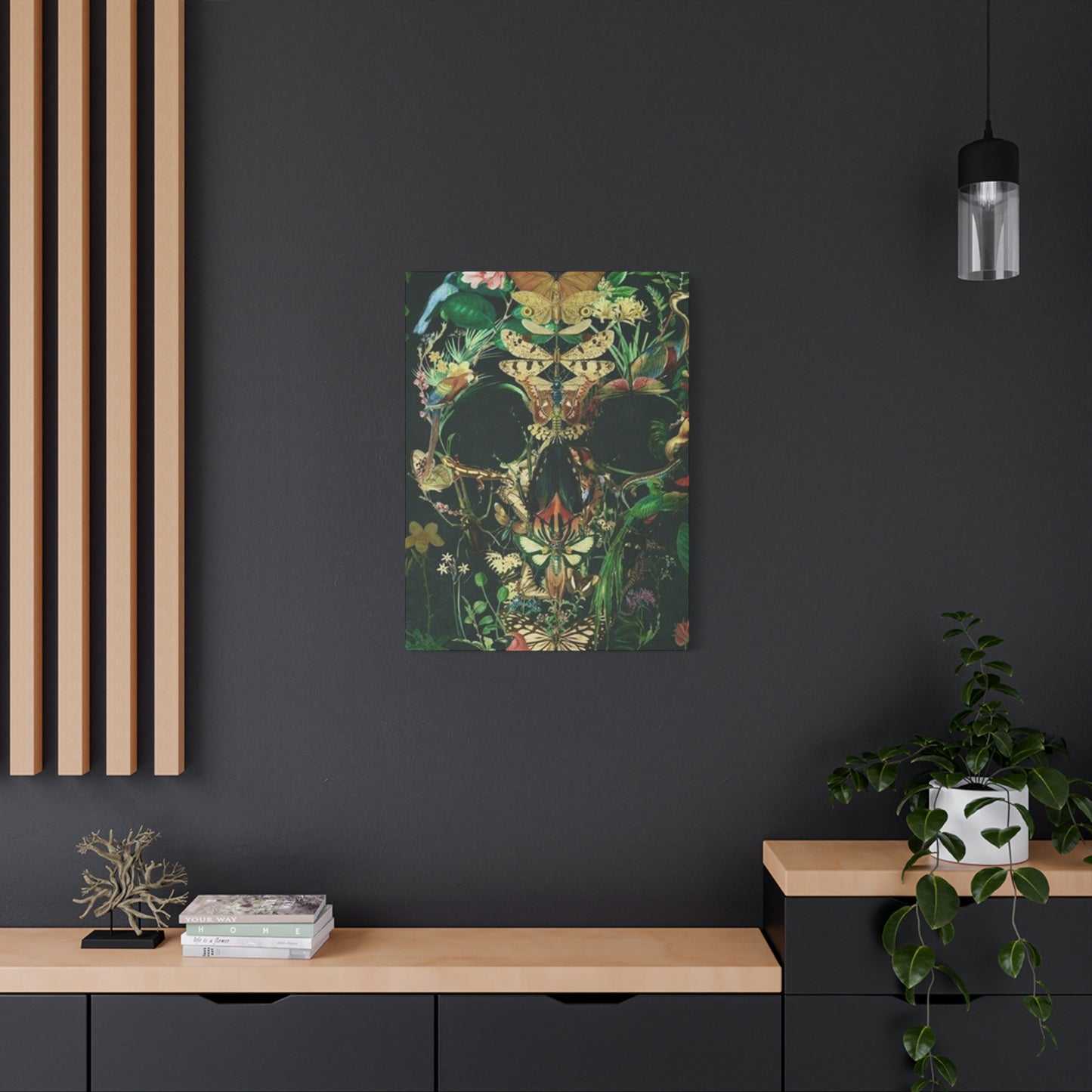 Skull Of Flora And Fauna Wall Art & Canvas Prints