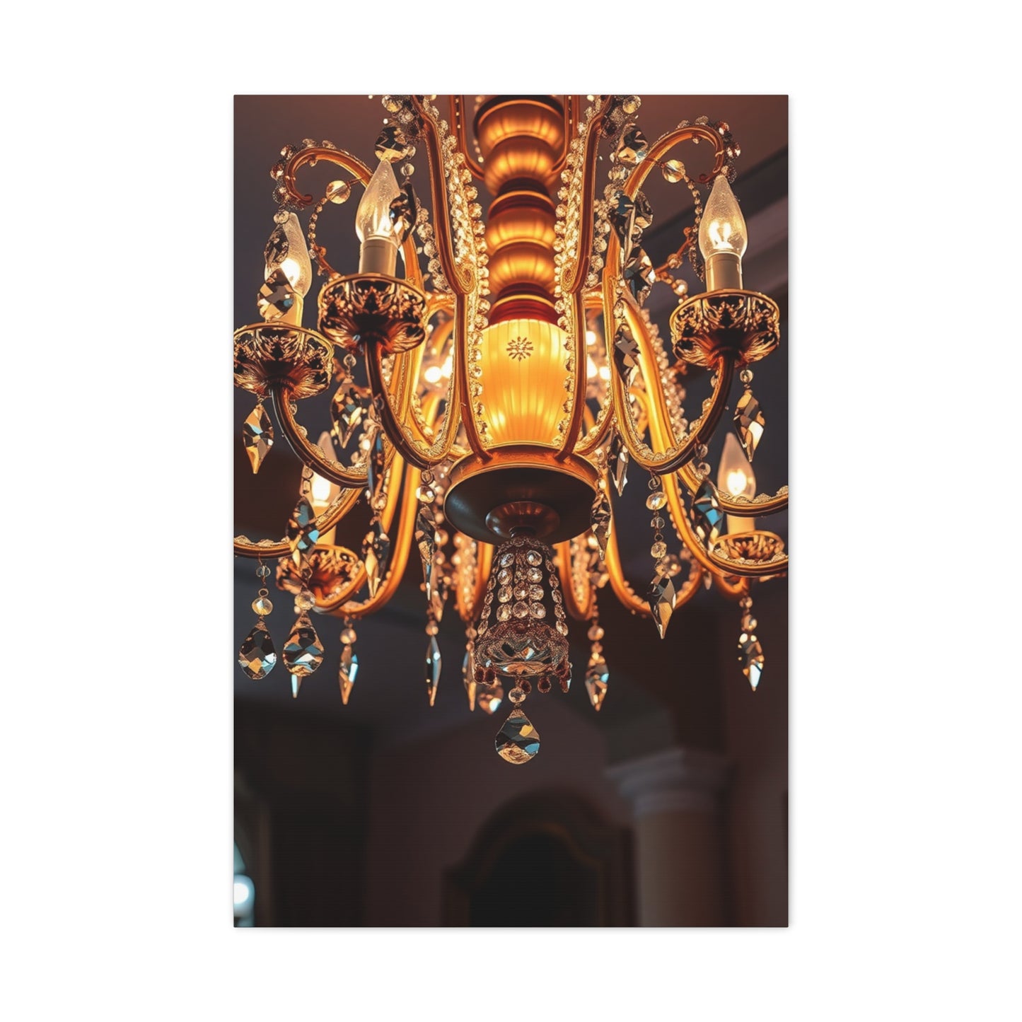 Chandelier Art Refined Canvas Wall Art & Canvas Print