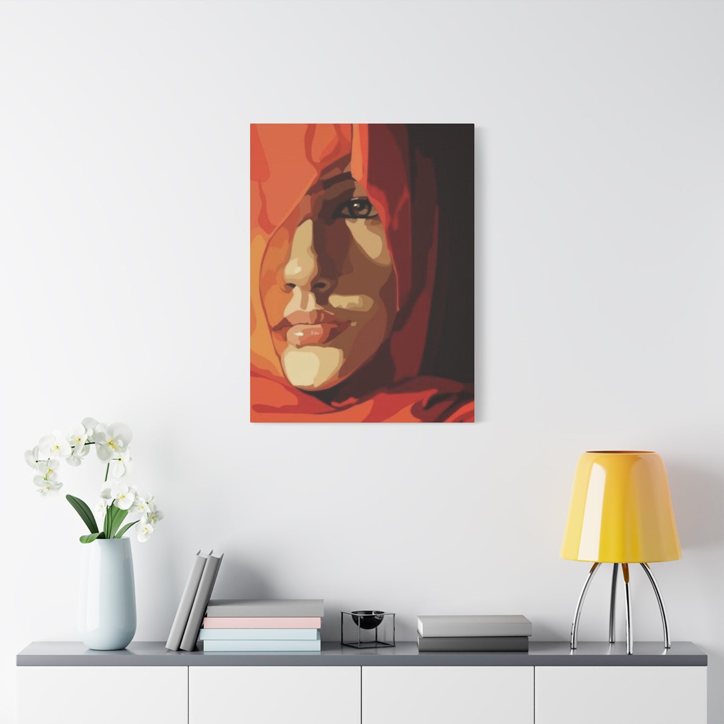 An Abstract Portrait Of A Girl Face Wall Art & Canvas Prints