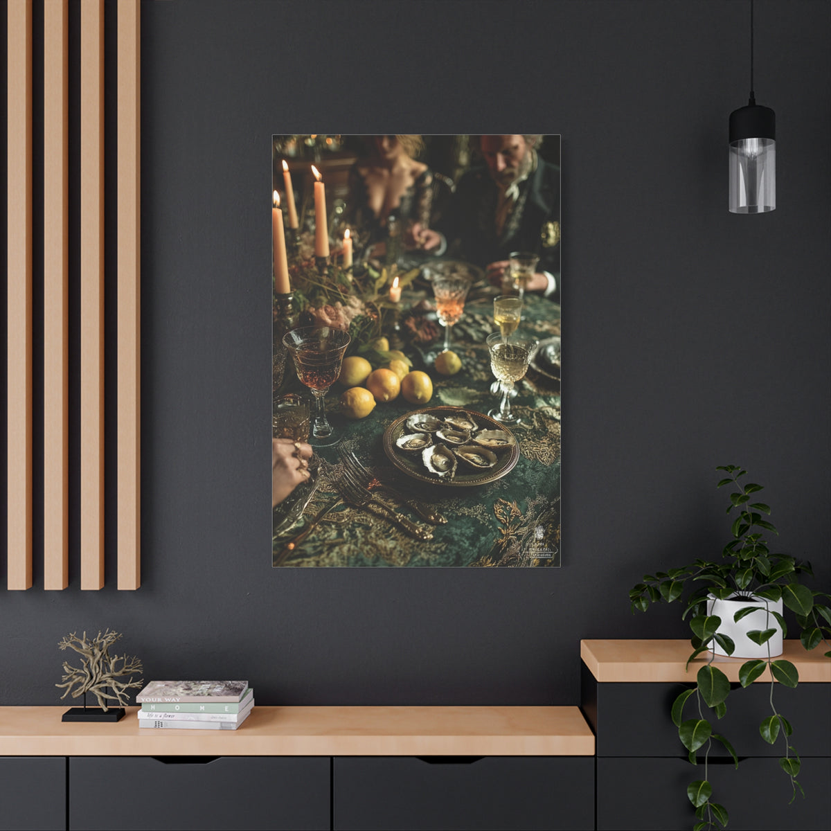 Elegant Dinner Party Table Scene Wall Art & Canvas Print