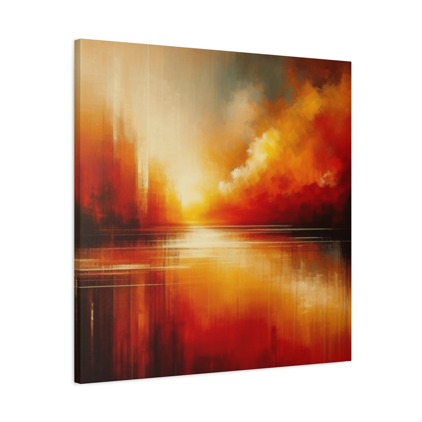 Bright Sunset Sky on River Wall Art & Canvas Prints