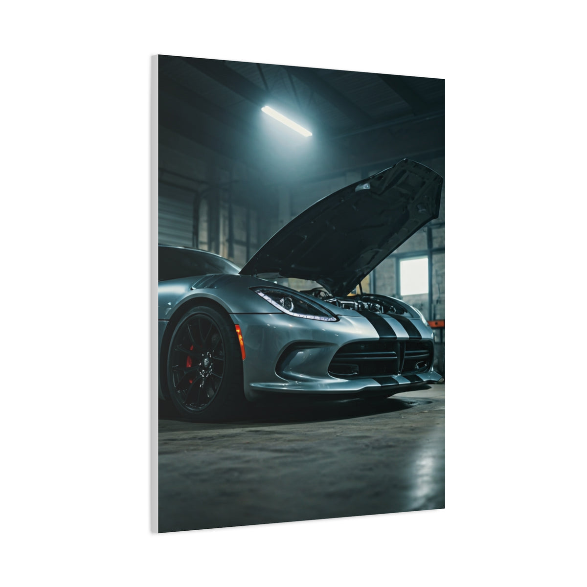 Dodge Viper Industrial Garage Power Presence Wall Art & Canvas Prints