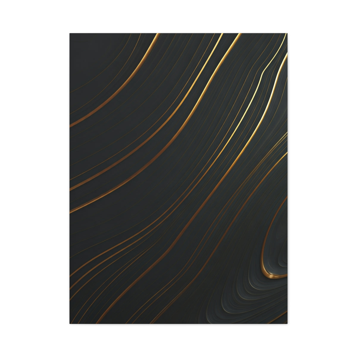 Golden Trace Minimalist Wall Art & Canvas Prints