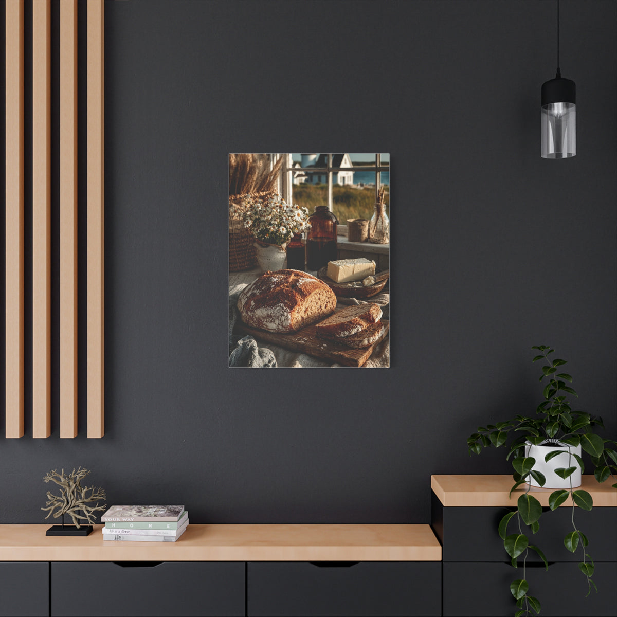 Farmhouse Breakfast Table Sourdough Still Life Wall Art & Canvas Print