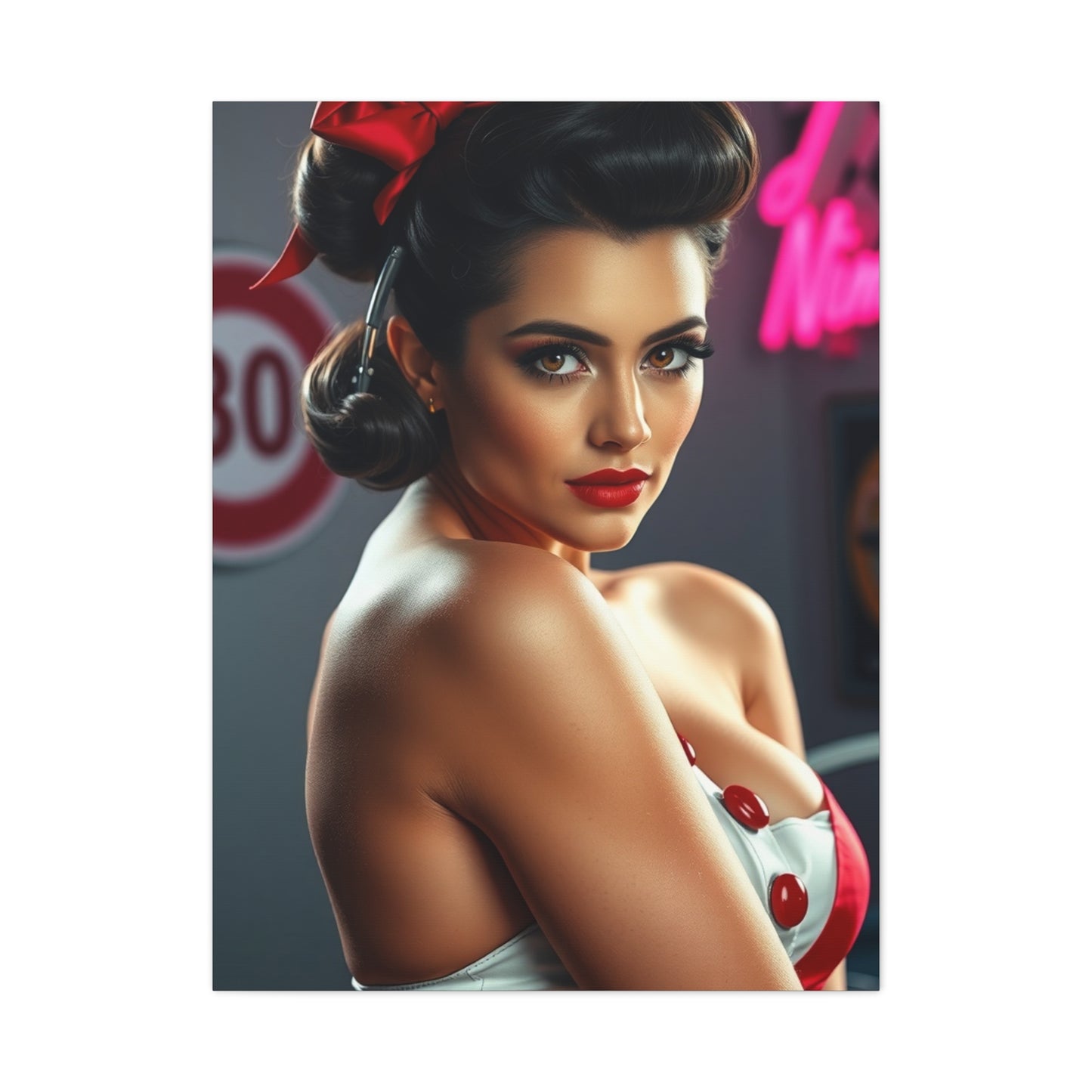 Supreme Pin-Ups Art Wall Art & Canvas Print