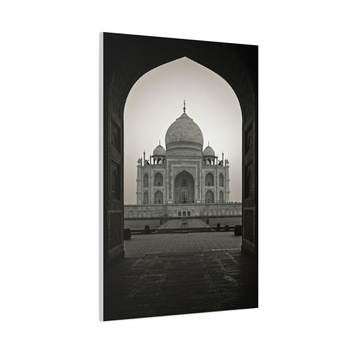 Taj Mahal Monochrome Elegance Wall Art & Canvas Print