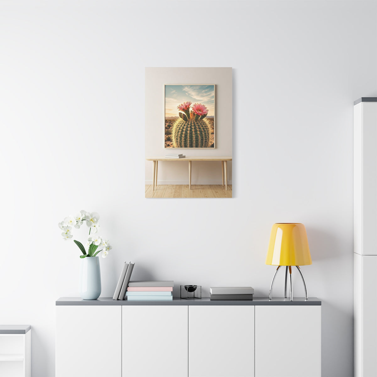 Barrel Cactus Desert Bloom Gallery Wall Art & Canvas Prints
