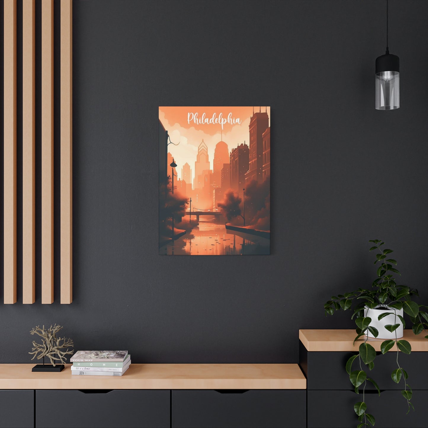 Philadelphia Warm Tone Poster Wall Art & Canvas Prints