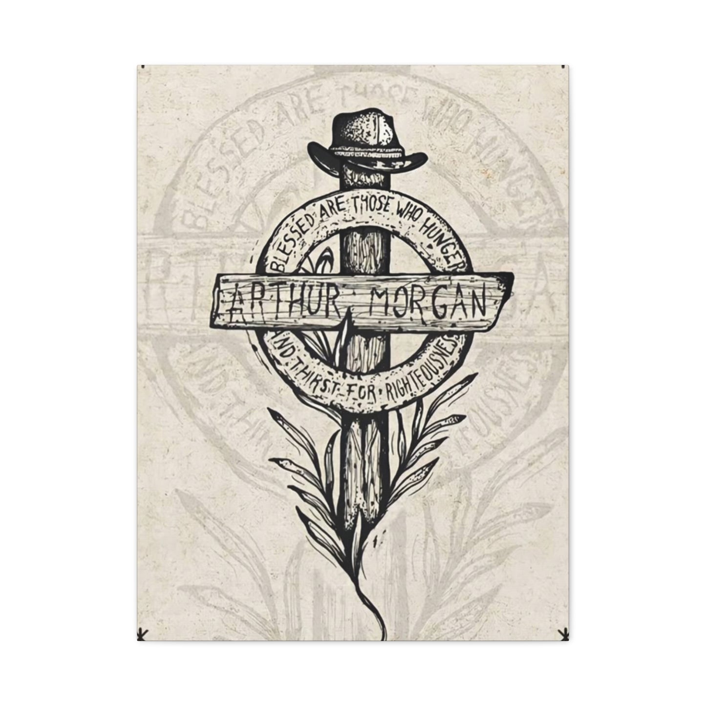 Arthur Morgan Sketch Wall Art & Canvas Prints