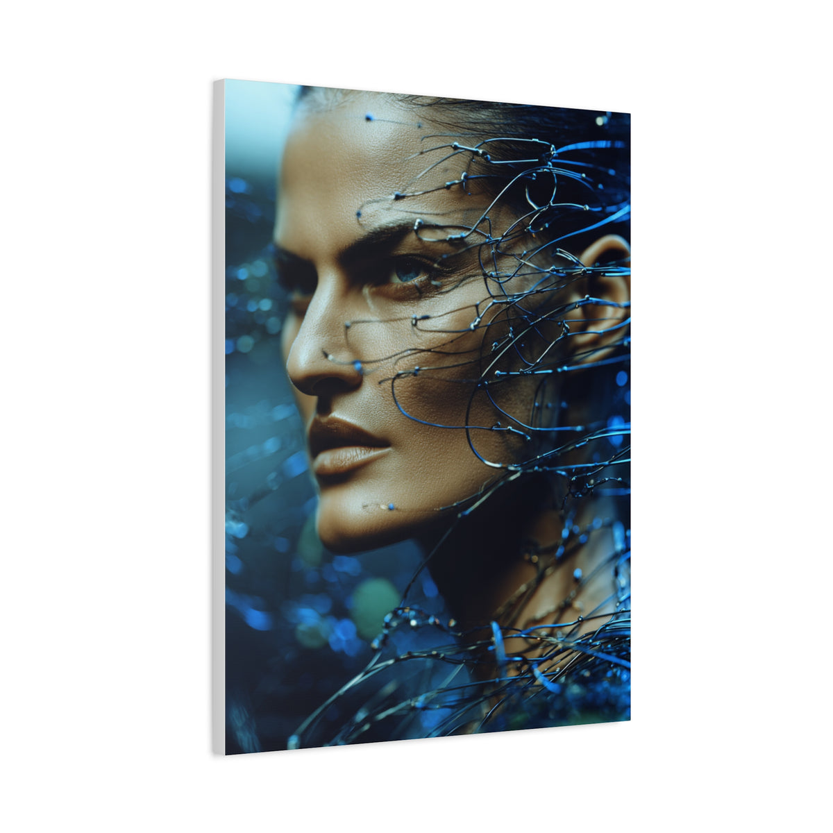 Futuristic Cyberpunk Fashion Portrait Wall Art & Canvas Print