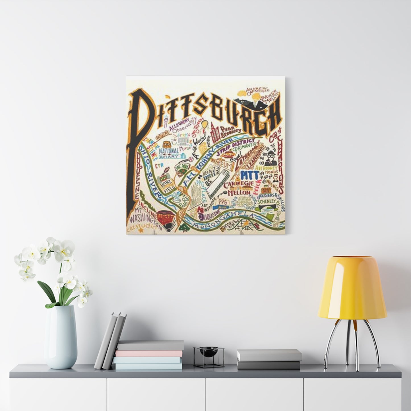Pittsburgh Graffiti Wall Art & Canvas Prints