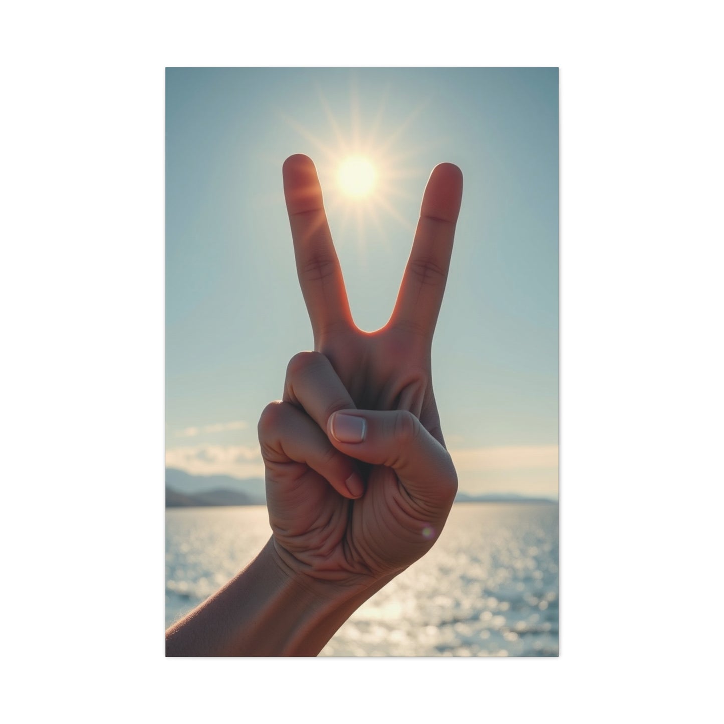 Peace Sign Art Refined Canvas Wall Art & Canvas Print