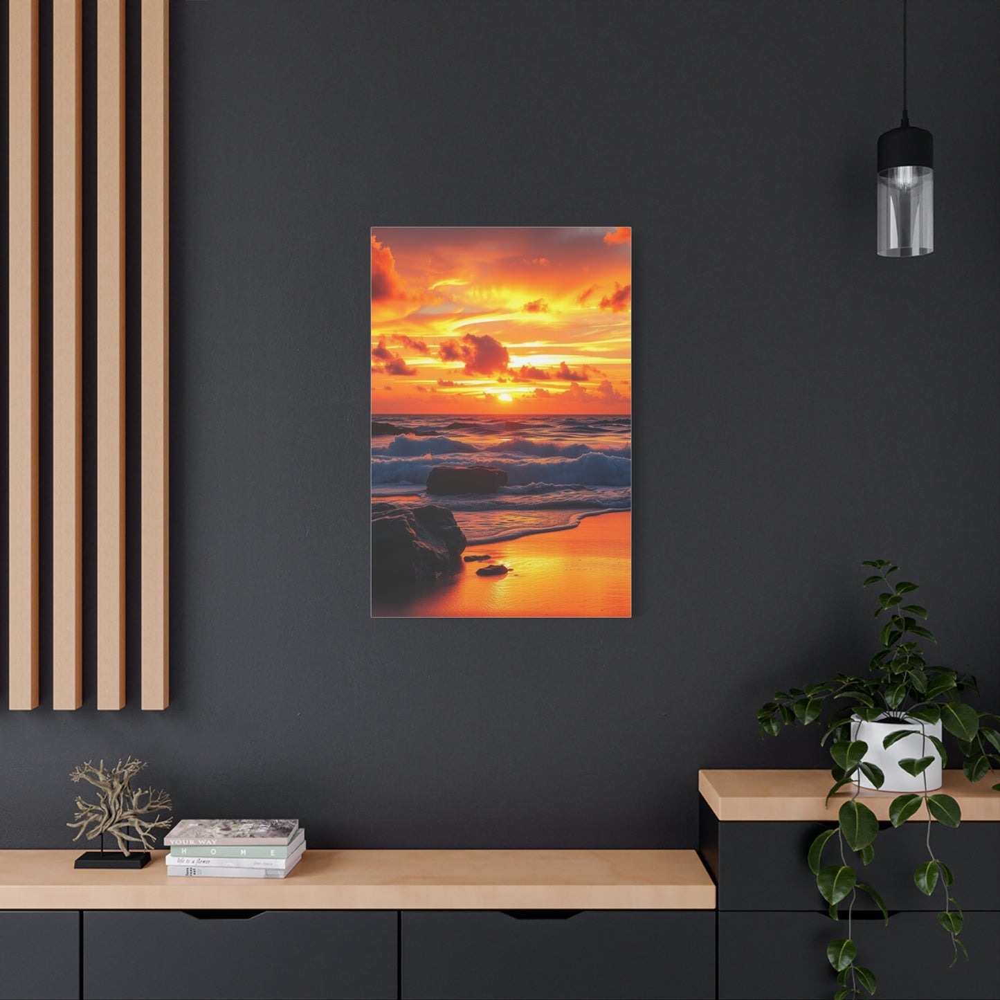 Beach Sunrise and Sunset Art Luxury Canvas Wall Art & Canvas Print