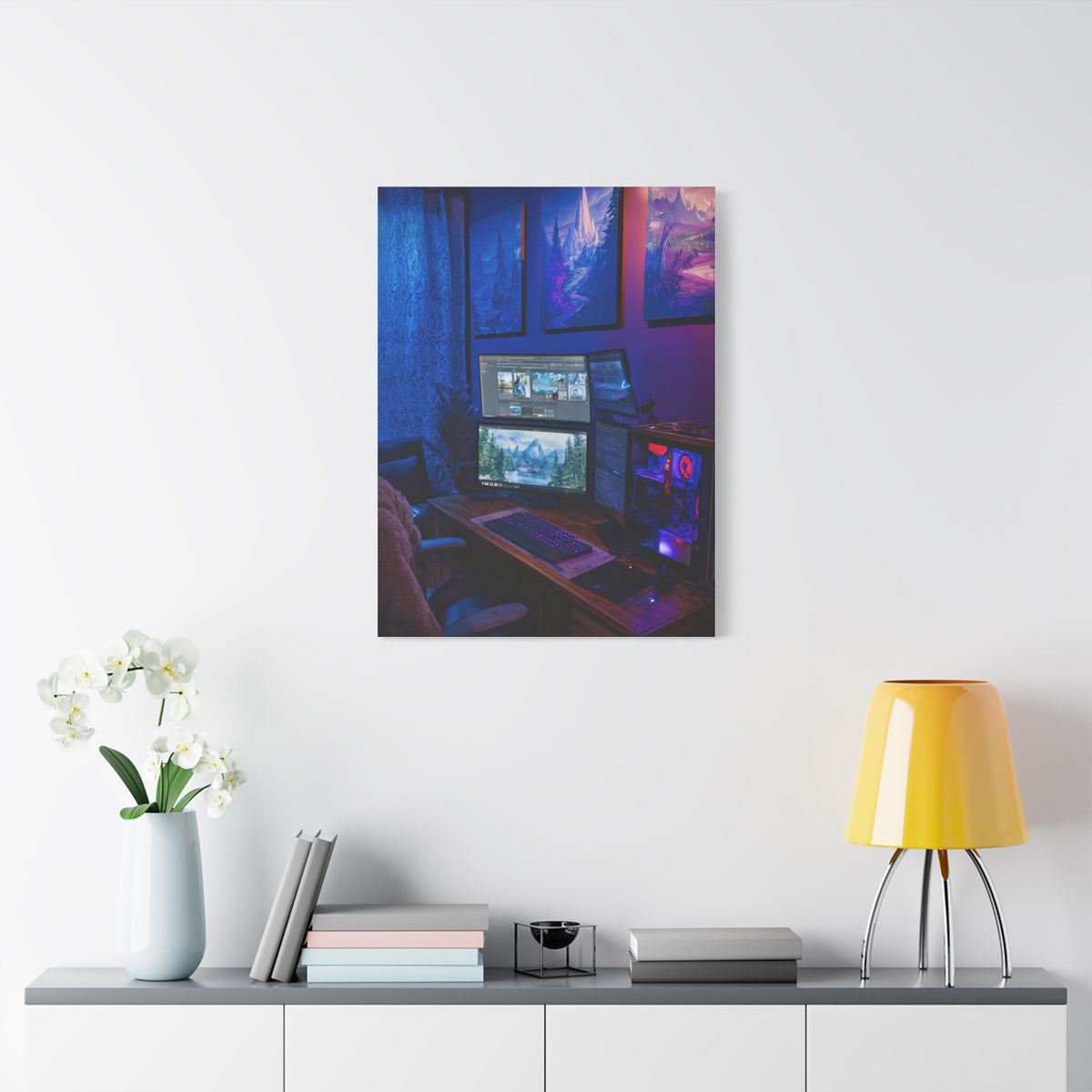 Immersive Gaming Setup Wall Art & Canvas Print