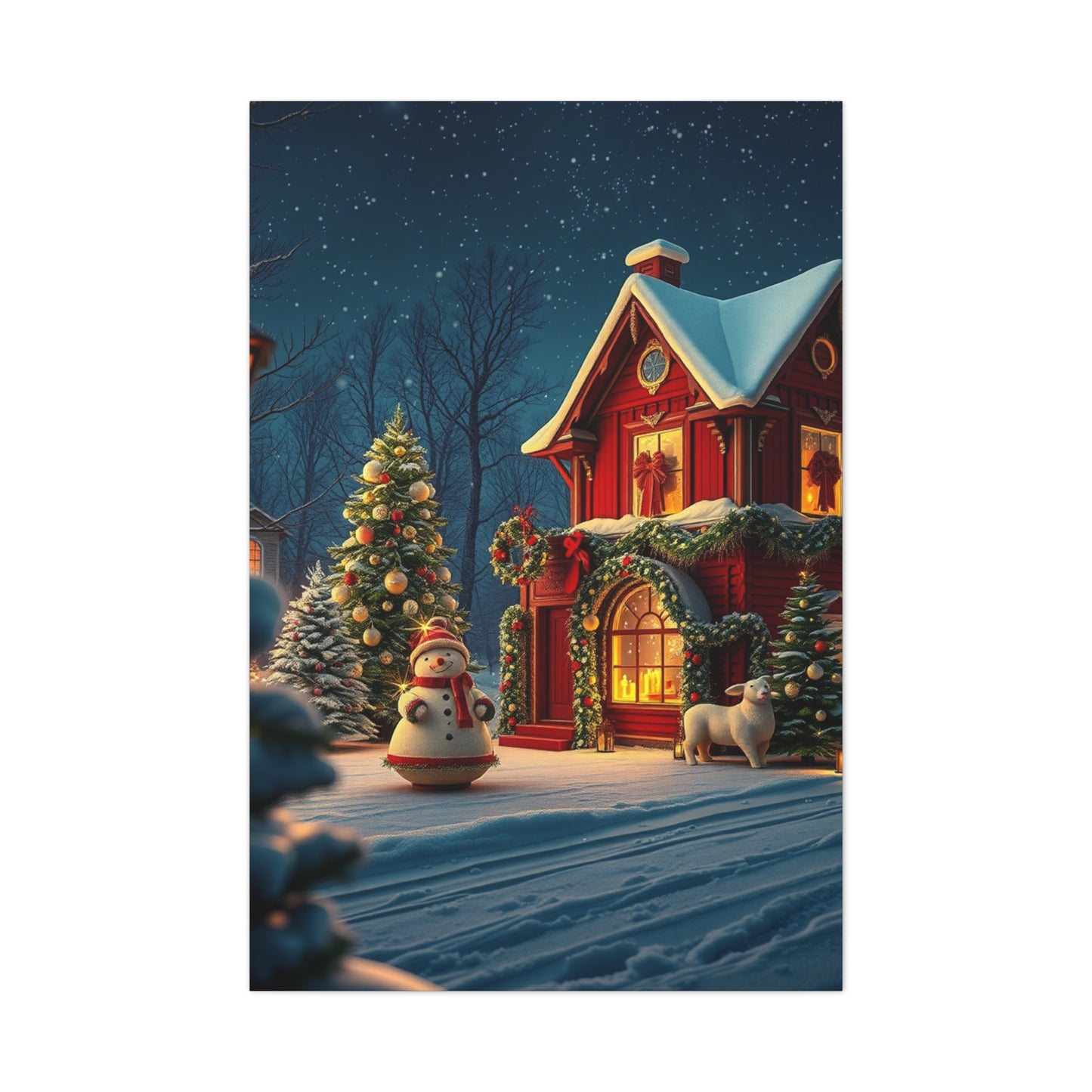 Antique Yuletide Masterpiece Canvas