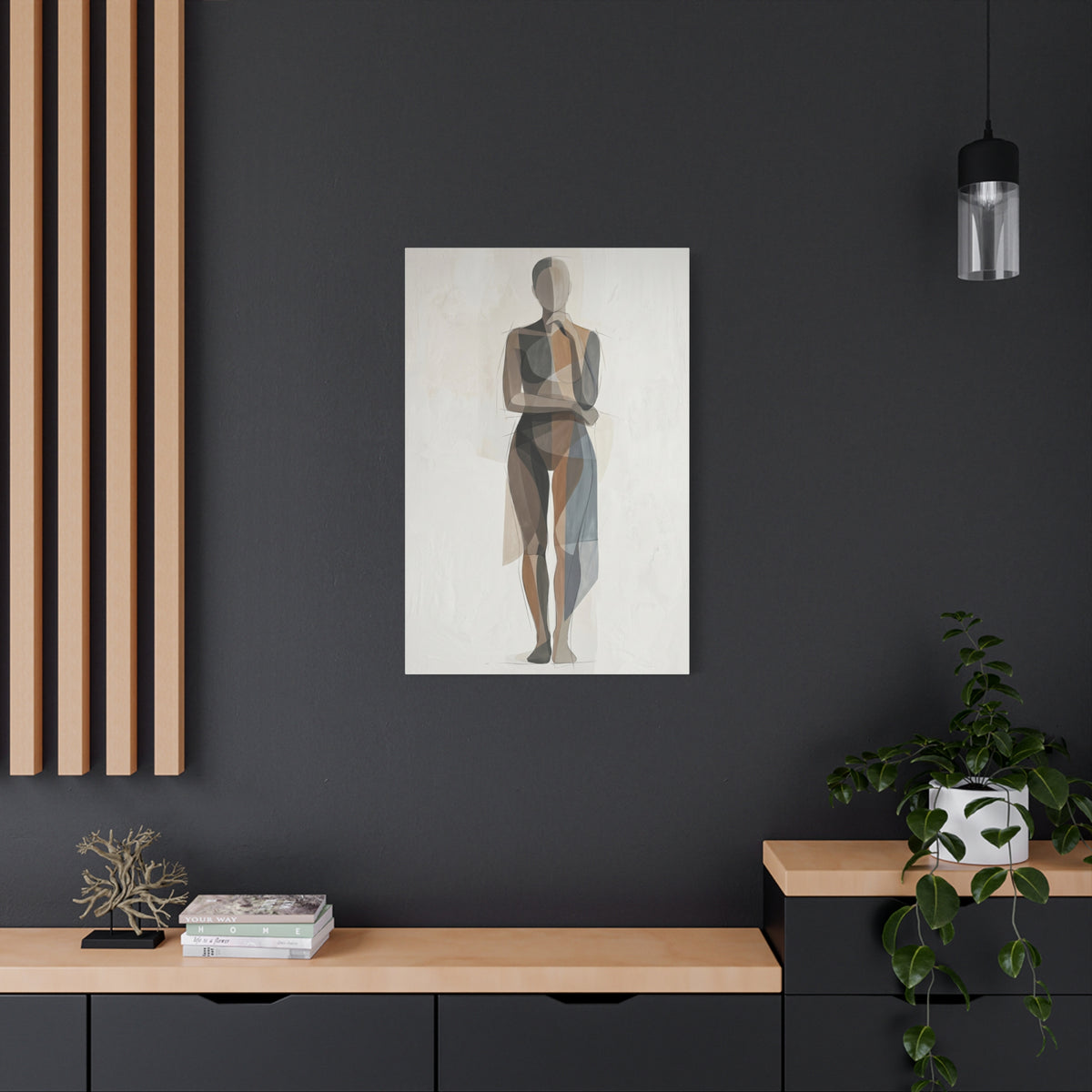 Contemporary Human-Centered Abstract Wall Art & Canvas Print