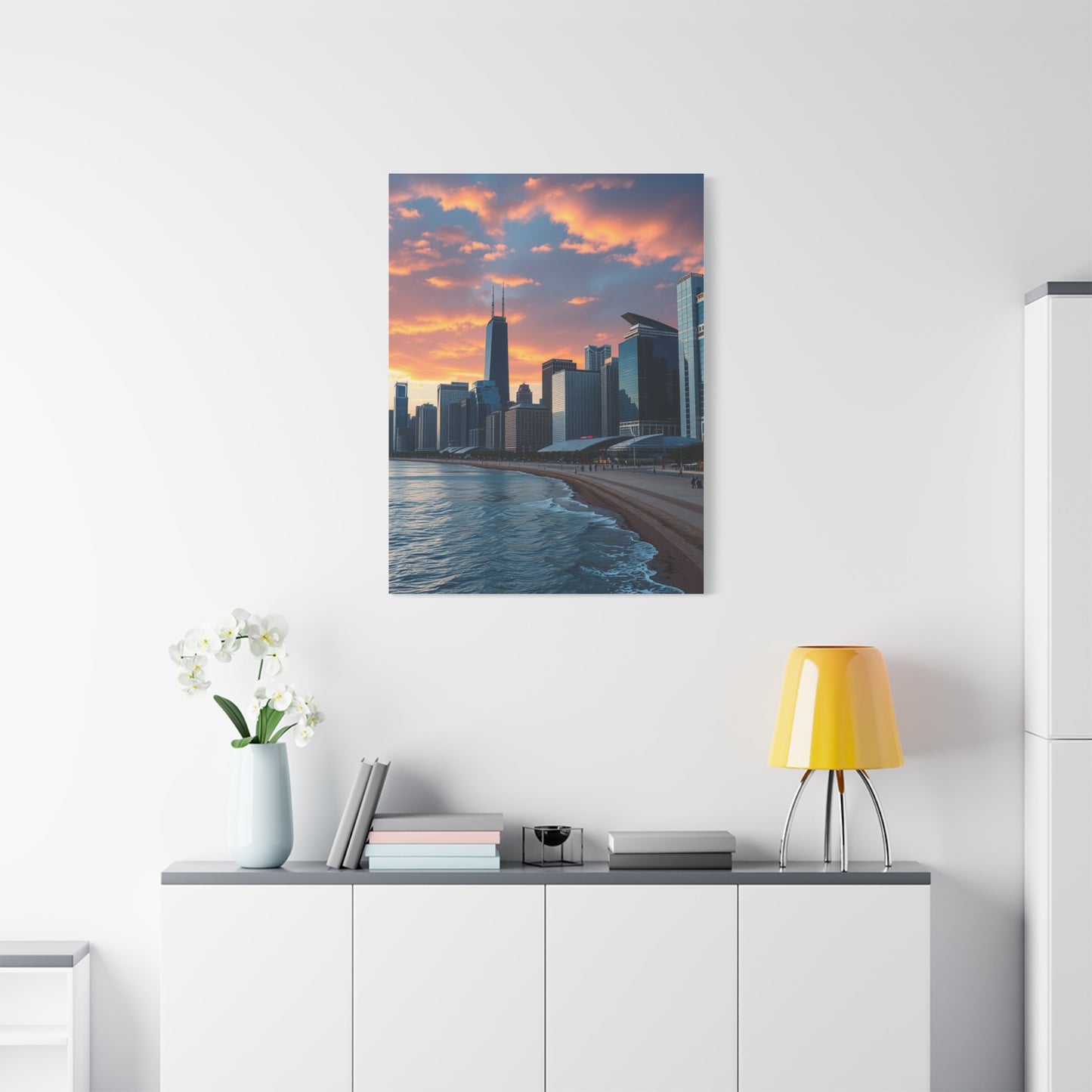 Supreme Chicago Skylines Art Wall Art & Canvas Print