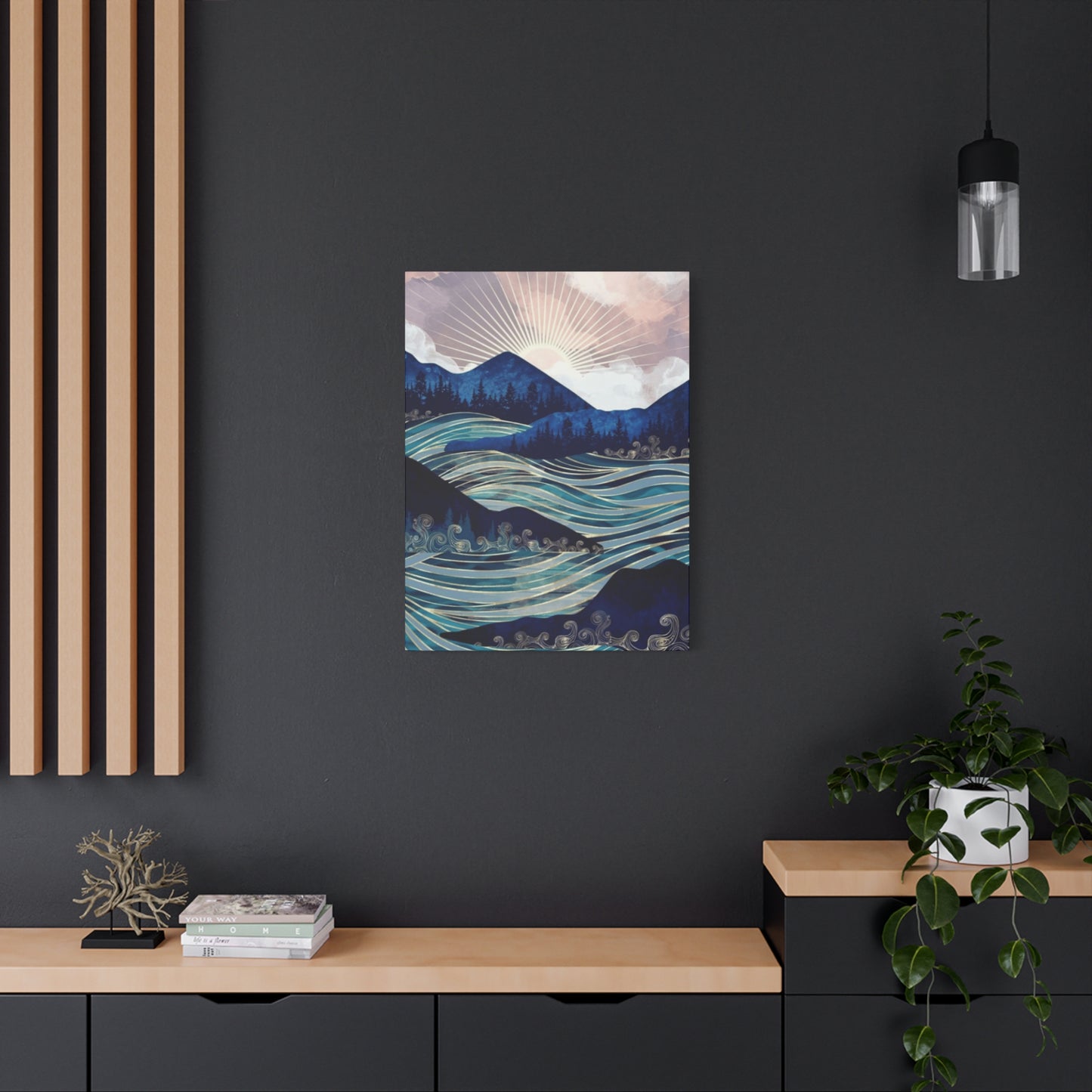 Rising Sun and Ocean Wall Art & Canvas Prints