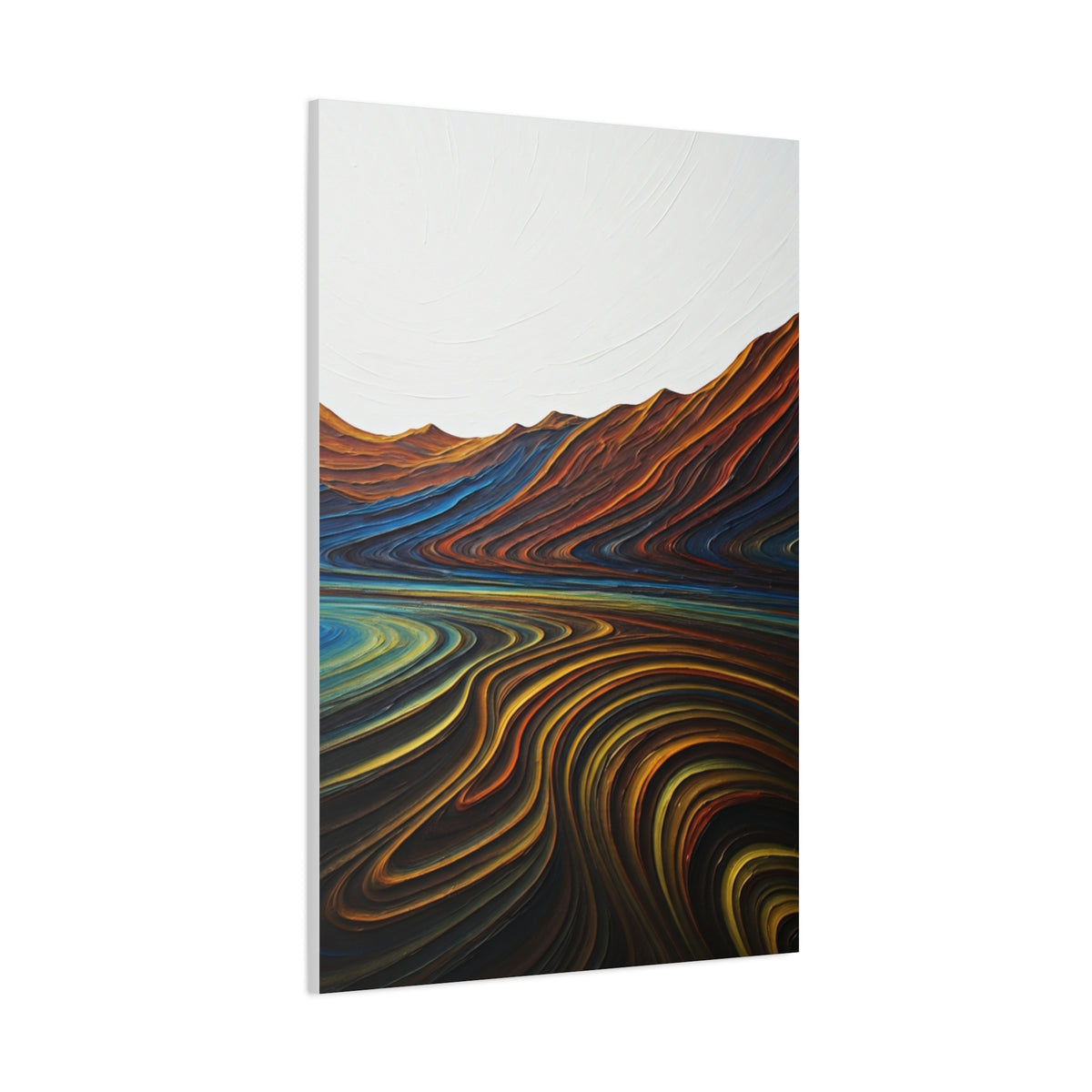 Layered Terrain Flow Abstract Wall Art & Canvas Prints