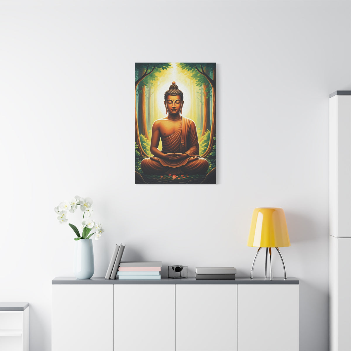 Serene Forest Meditation Buddha Wall Art & Canvas Prints