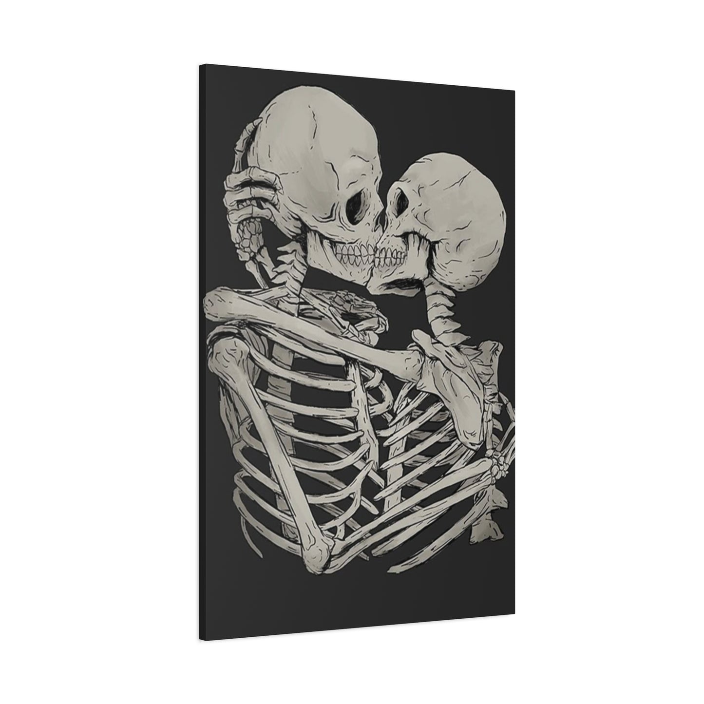 Kissing Skeleton Wall Art & Canvas Prints