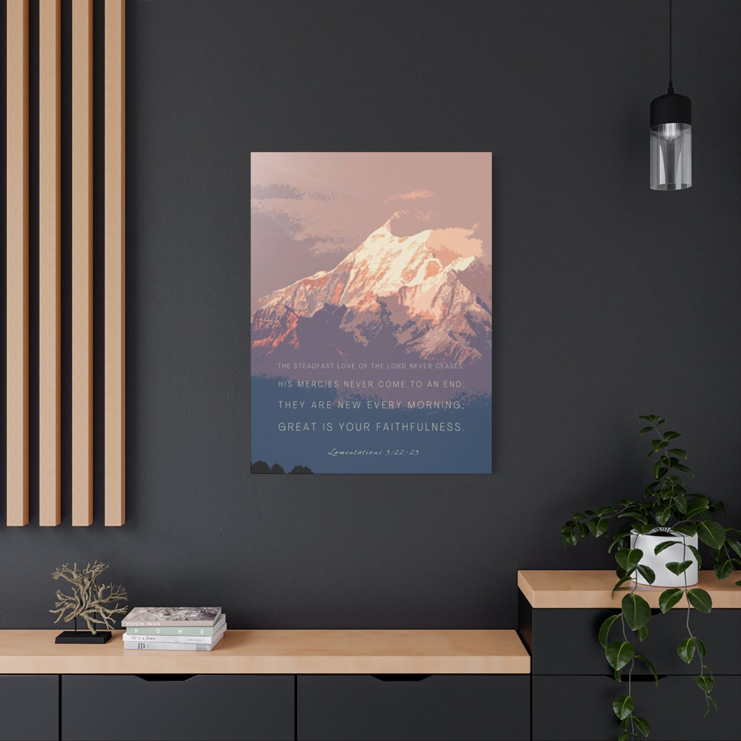 Snowy Mountain Quote Poster Wall Art & Canvas Prints