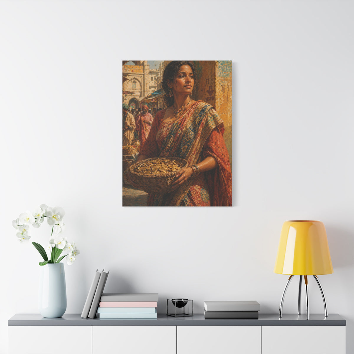 Market Day Cultural Portrait Wall Art & Canvas Print