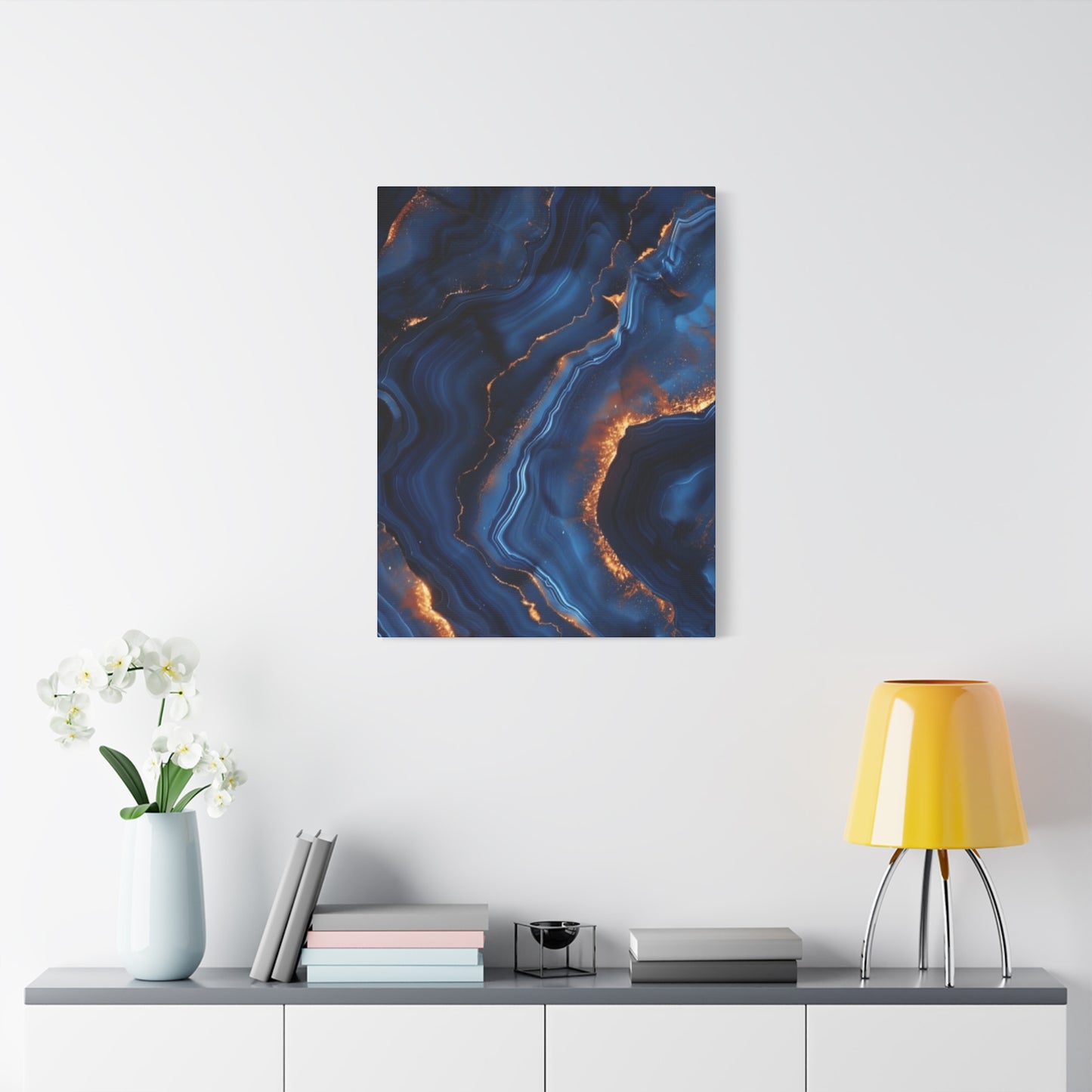 Navy Blue Abstract Wall Art & Canvas Prints