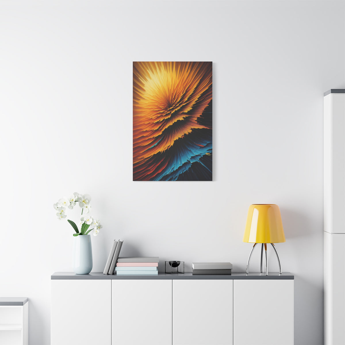 Radiant Burst Spectrum Abstract Wall Art & Canvas Prints