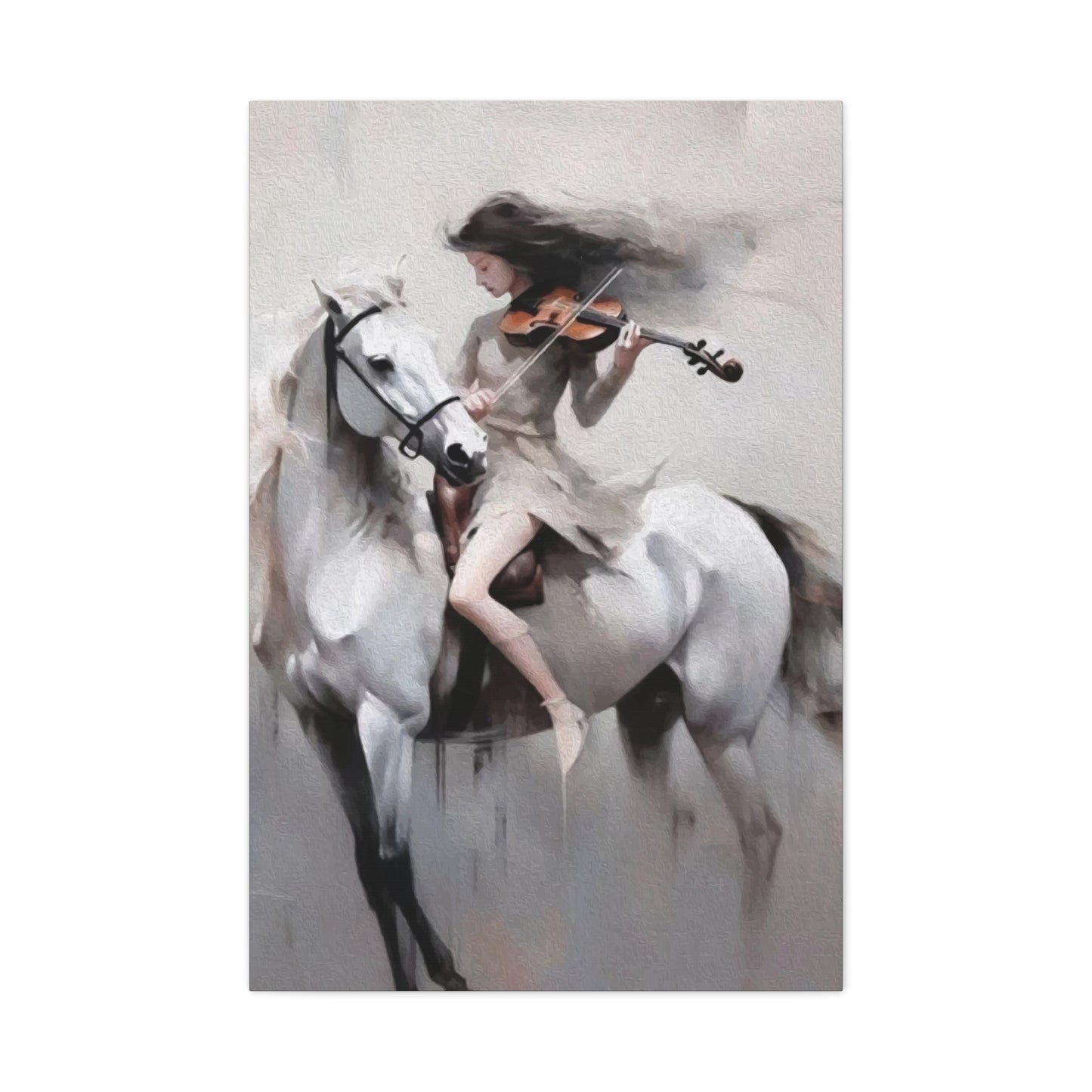 Women playing Violin Wall Art & Canvas Prints