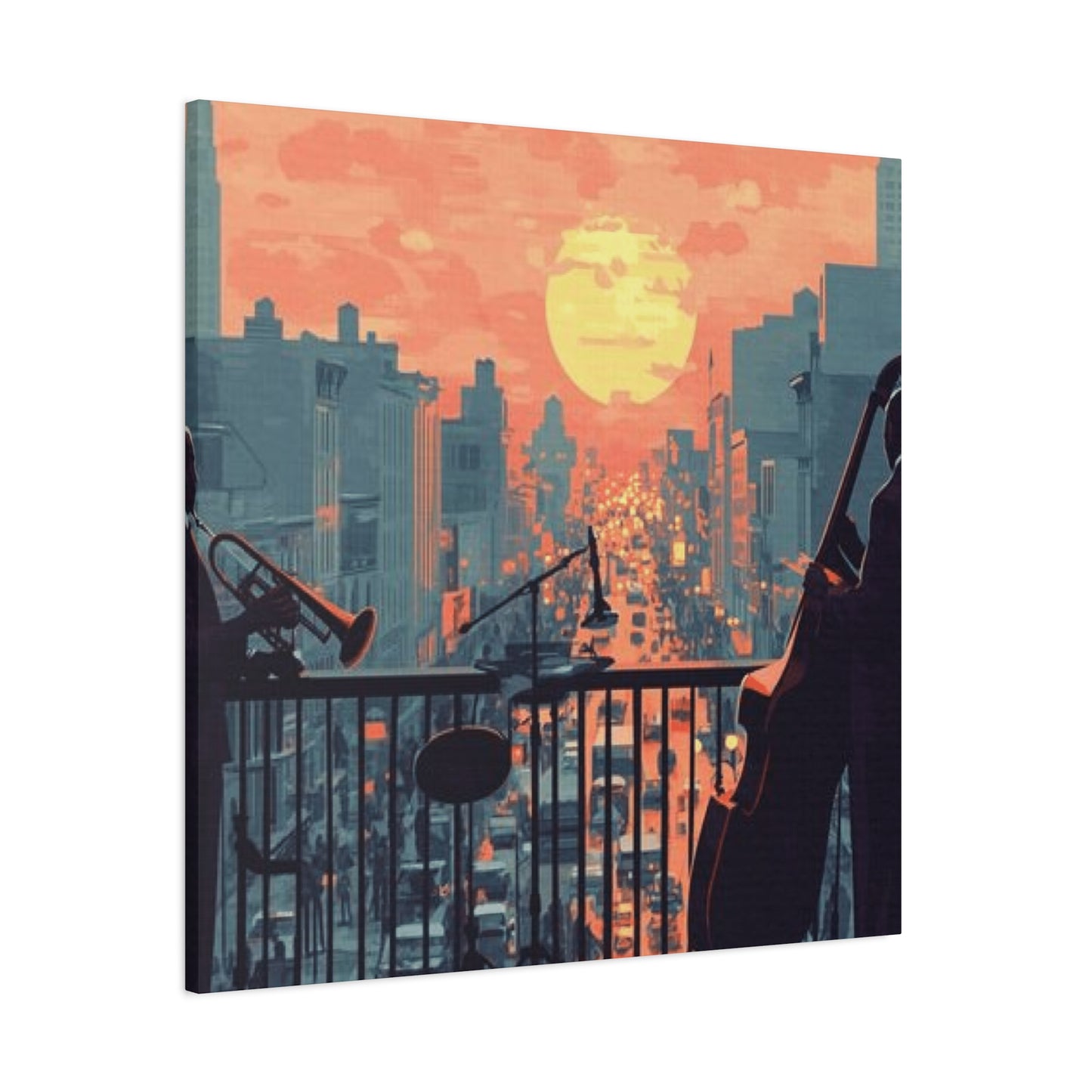 Musicians in Sunset Wall Art & Canvas Prints
