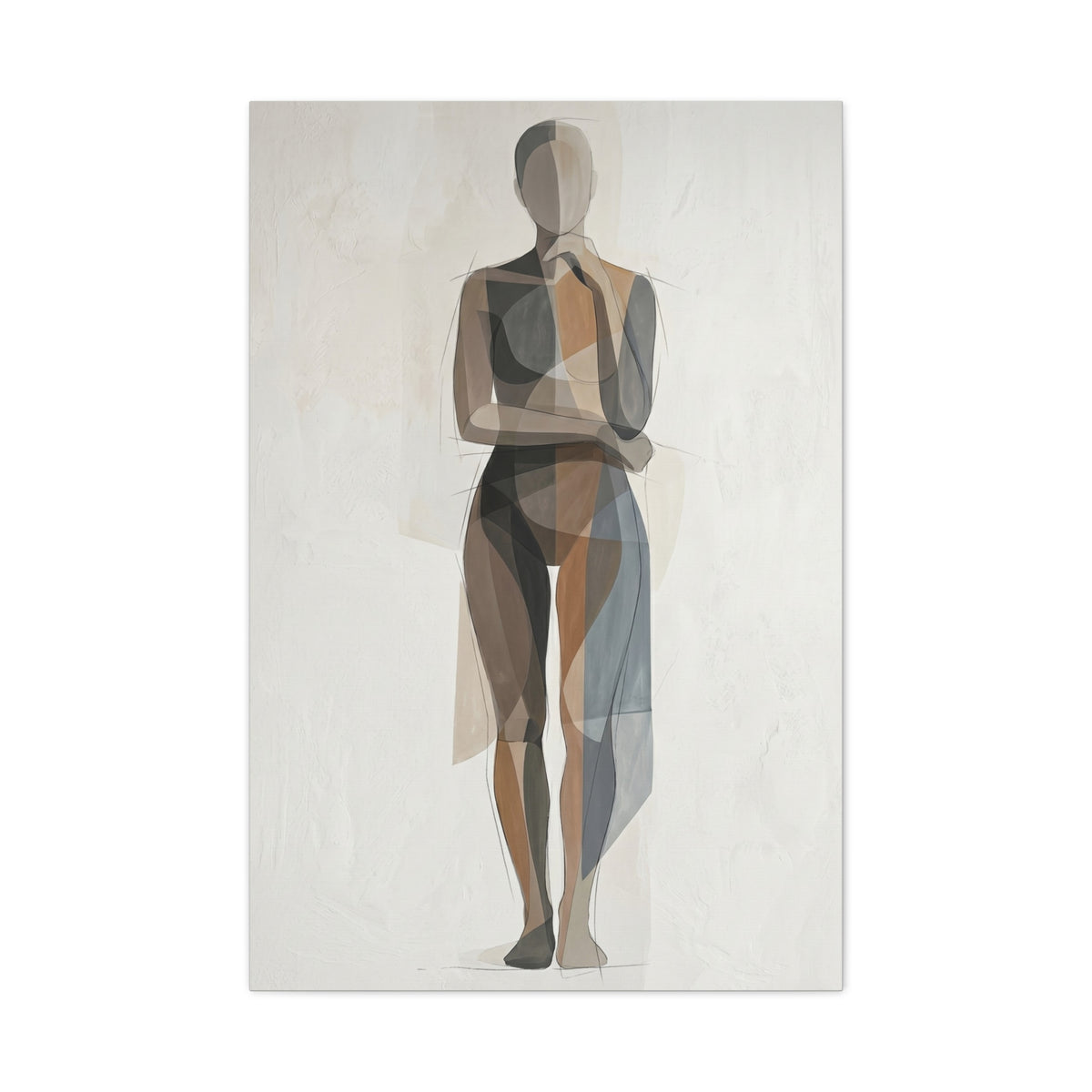 Contemporary Human-Centered Abstract Wall Art & Canvas Print