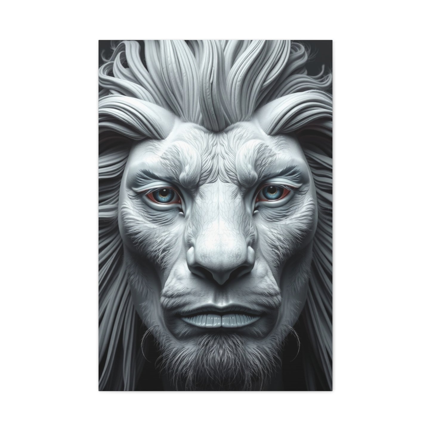 Supreme Gray & White Art Wall Art & Canvas Print