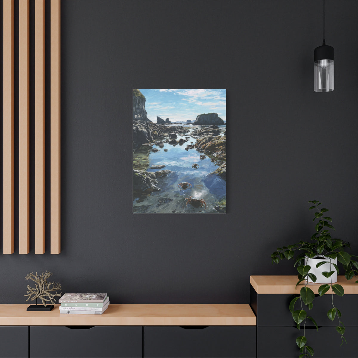 Tide Pools Along Rocky Coastal Shore Wall Art & Canvas Print